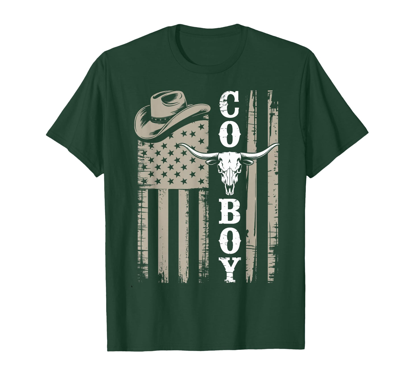 Western Country Men Teen Boy Kid Rodeo Southern Retro Cowboy T-Shirt