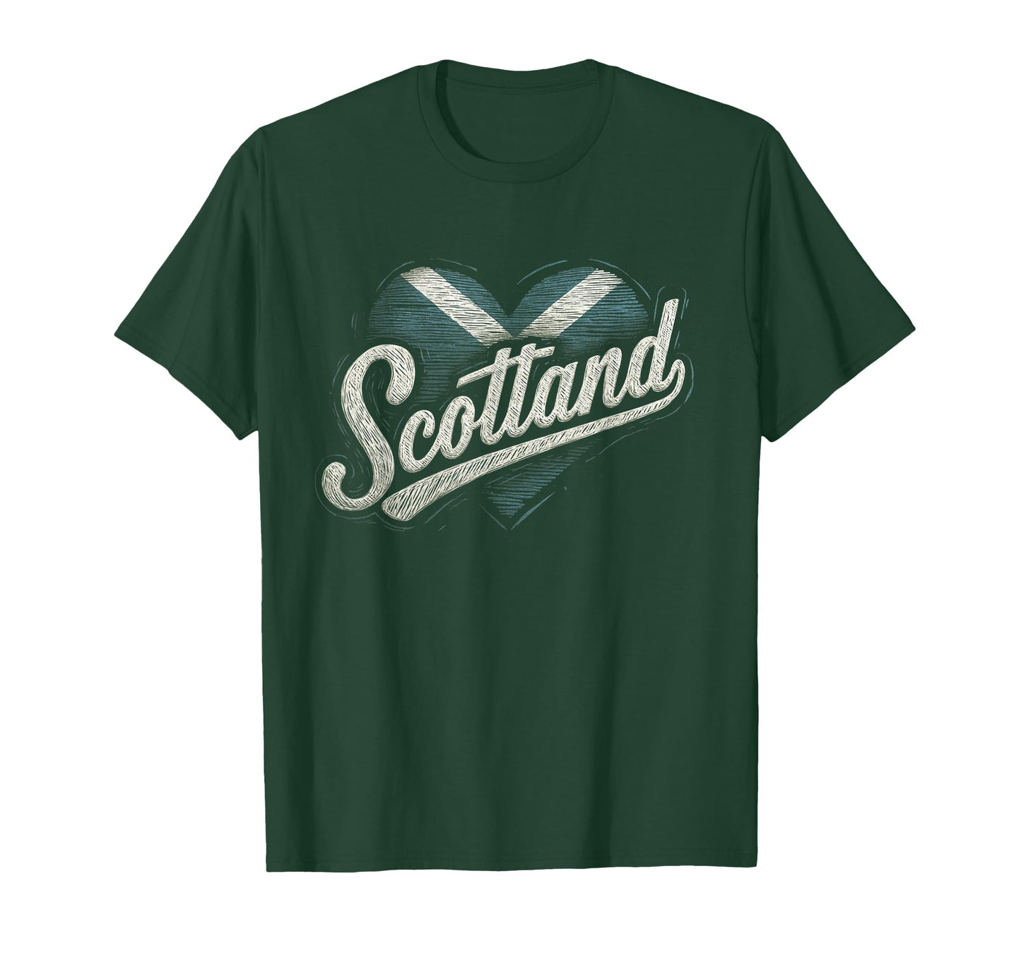 Scotland Scottish - Heart Vintage Love Women Mom - Flag T-Shirt