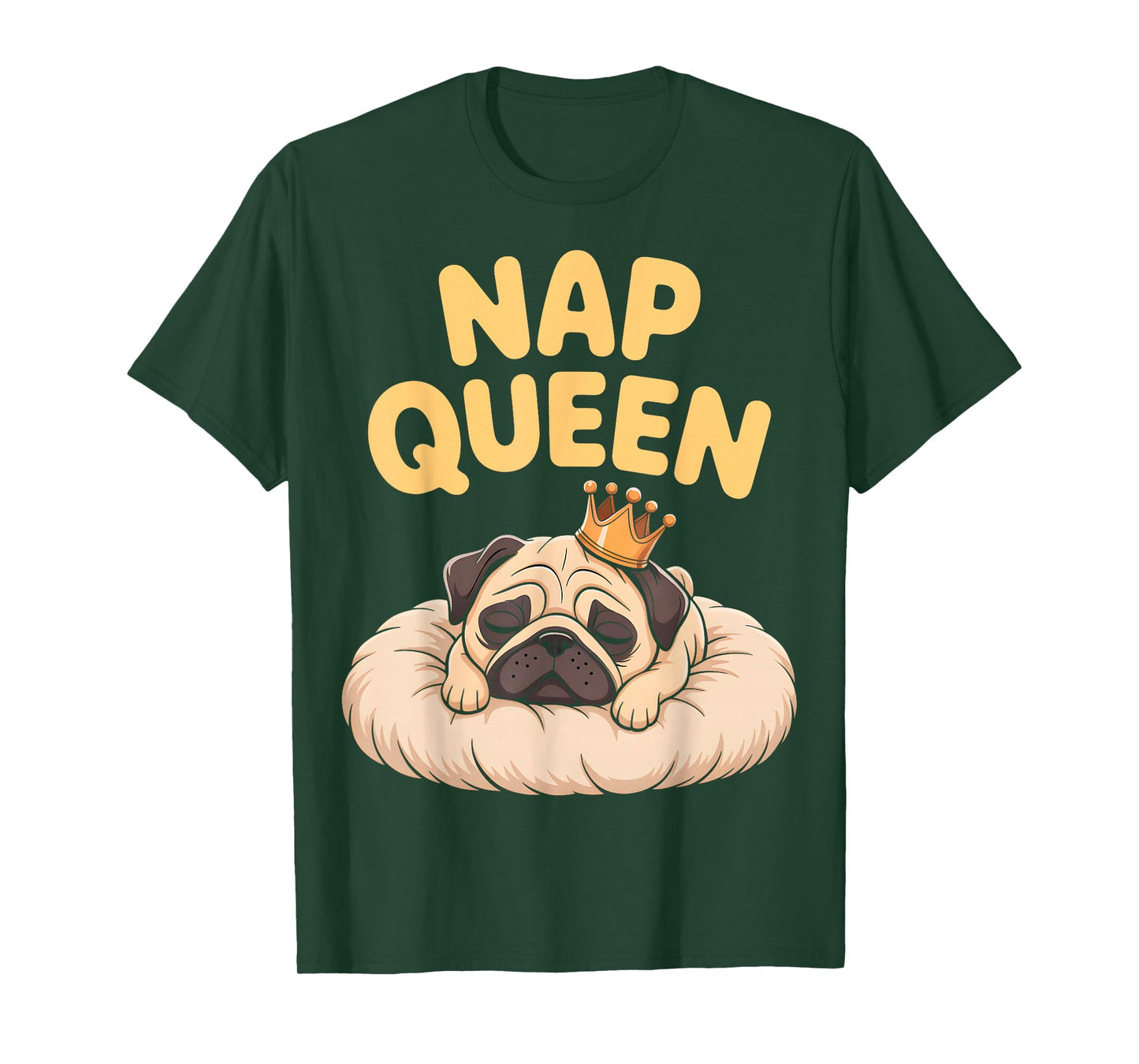 Nap Queen Funny Pug T-Shirt