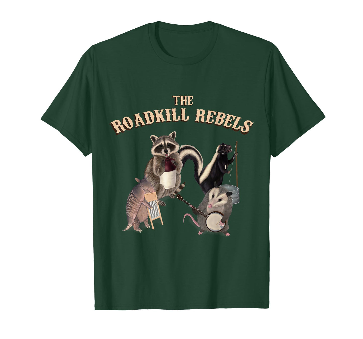 The Roadkill Rebels Band - Animals playing instruments T-Shirt