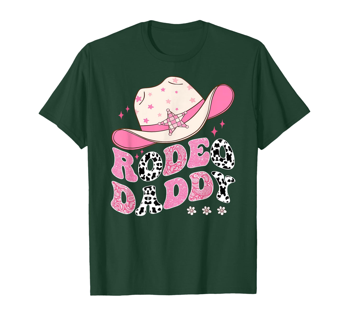Rodeo Daddy Pink CowGirl 1St Birthday Family Matching T-Shirt