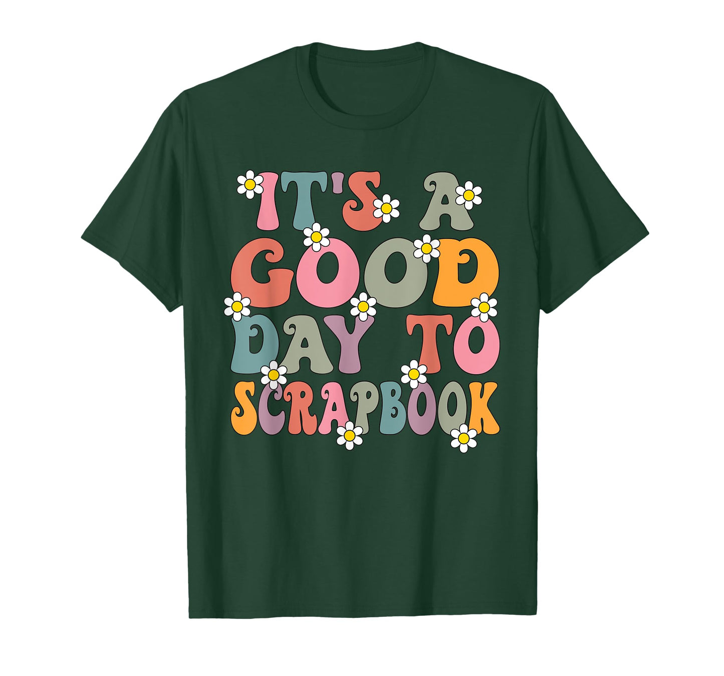 It's a Good Day To Scrapbook Groovy Retro Scrapbooking T-Shirt