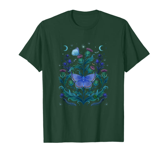 Episodic Drawing Art, Thistle Home, Buttefly Moth T-Shirt