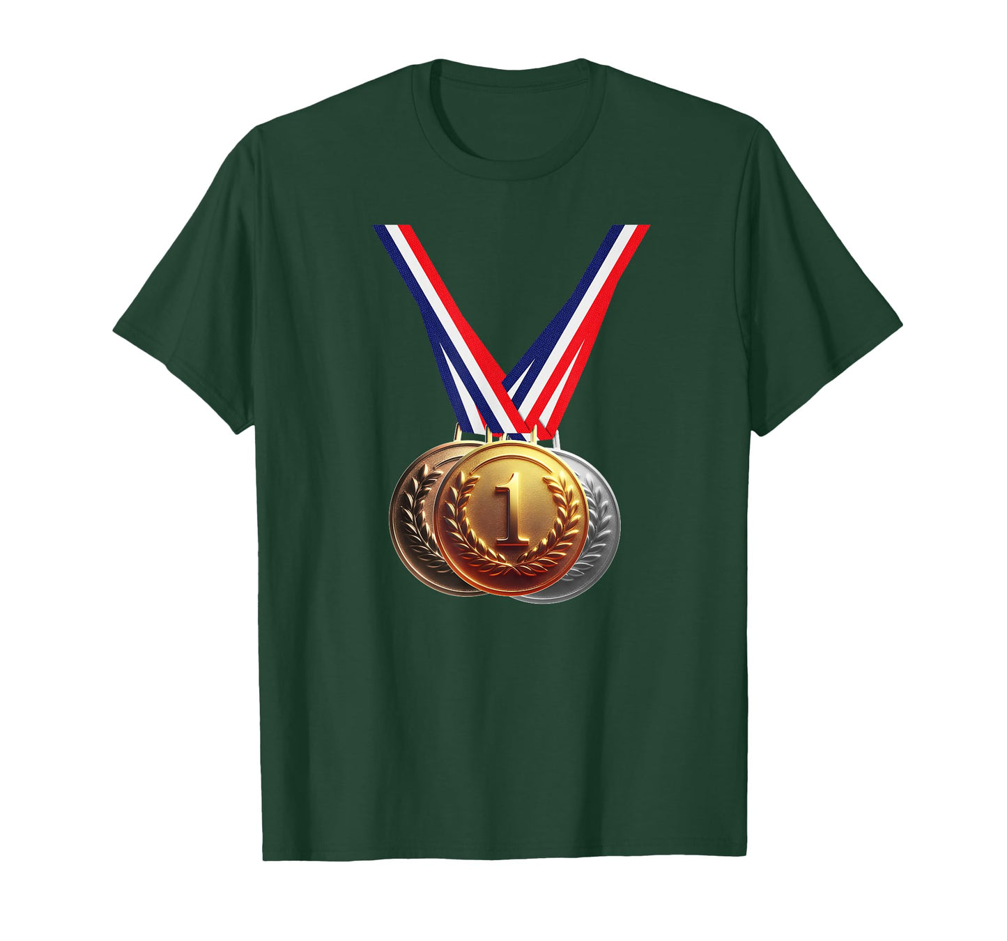 Golden Medal Medals for Winners School Team and Champions T-Shirt
