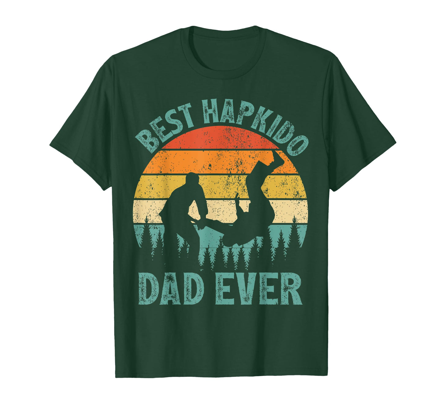 Mens Funny Vintage Best Hapkido Dad Ever Father's Day T-Shirt
