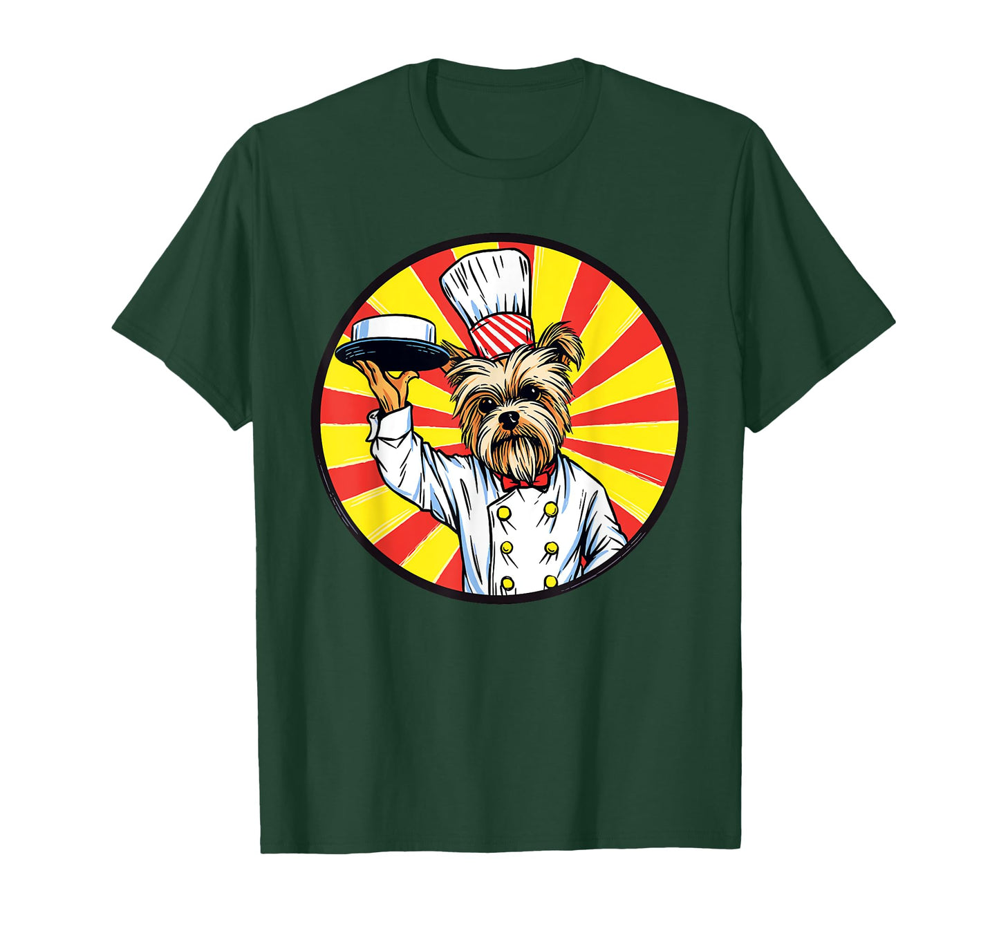 Yorkshire Terrier Chef Funny Dog Cooking T-Shirt