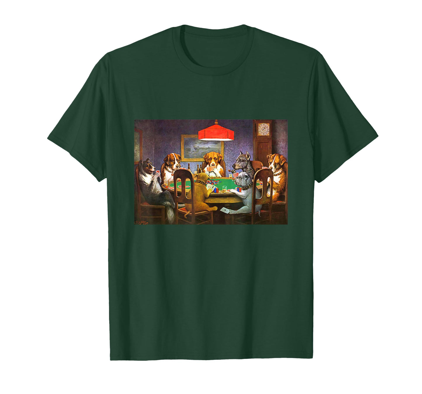 Dogs Playing Poker A Friend in Need T-Shirt Small