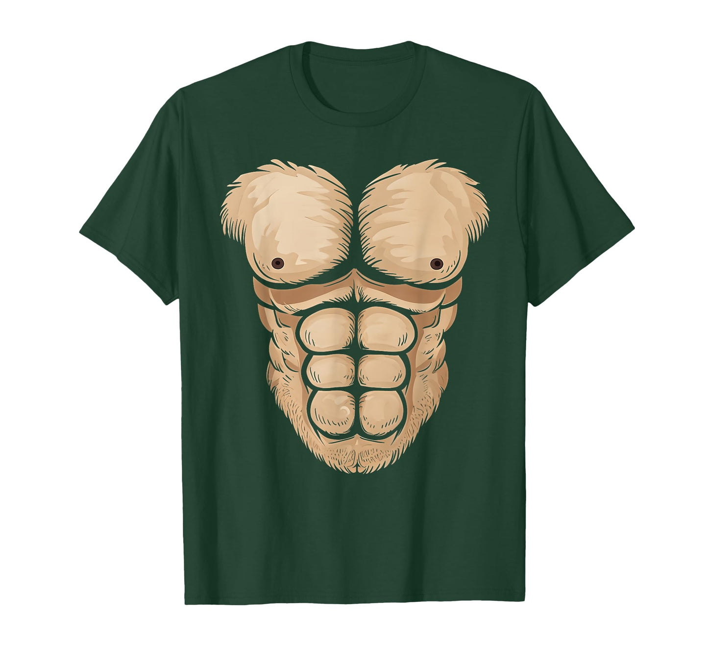Halloween Gorilla Monkey Belly Chest Costume Men Boy Kid T-Shirt