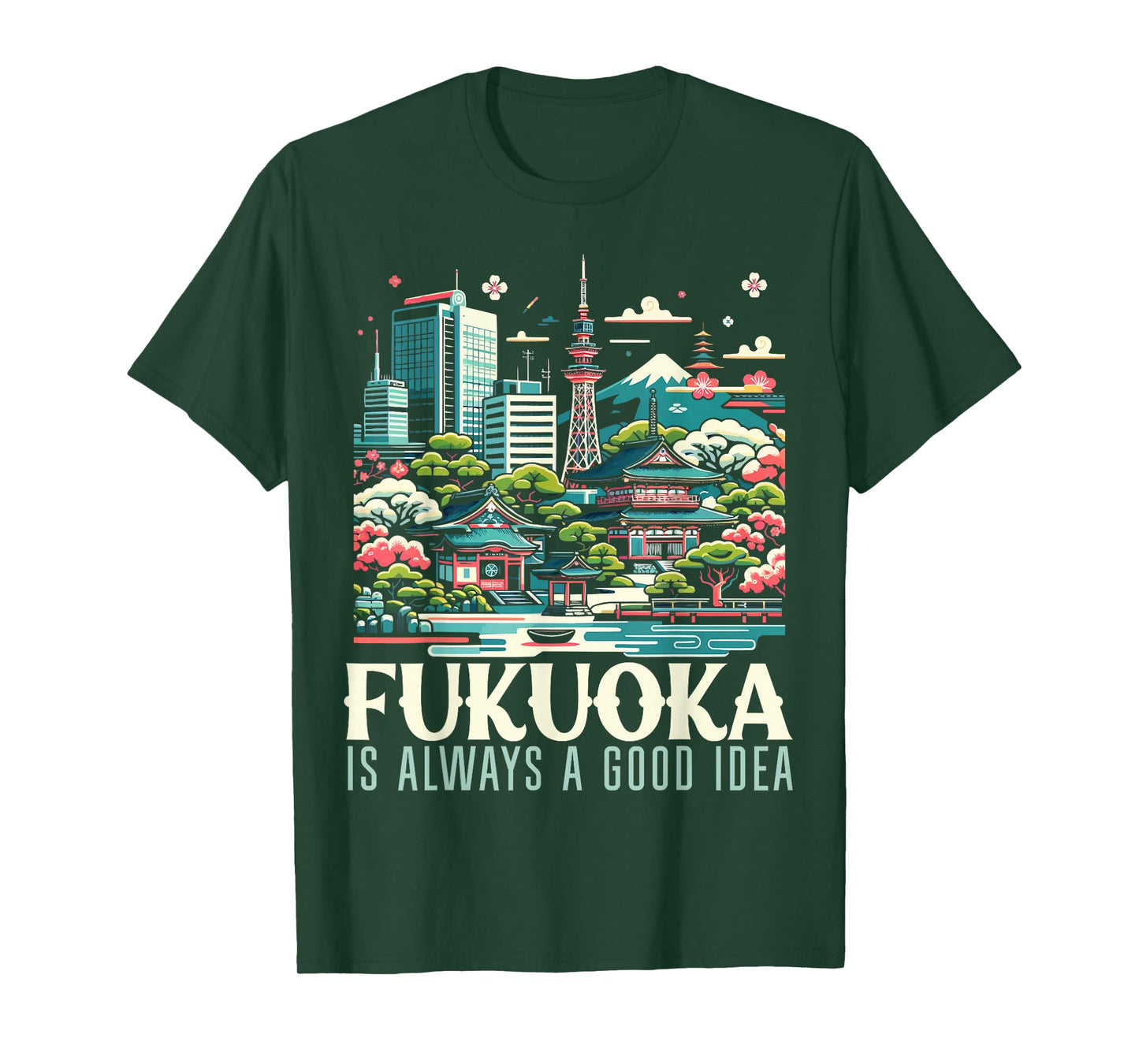 Fukuoka Japan Country Travel Vacation Japanese T-Shirt