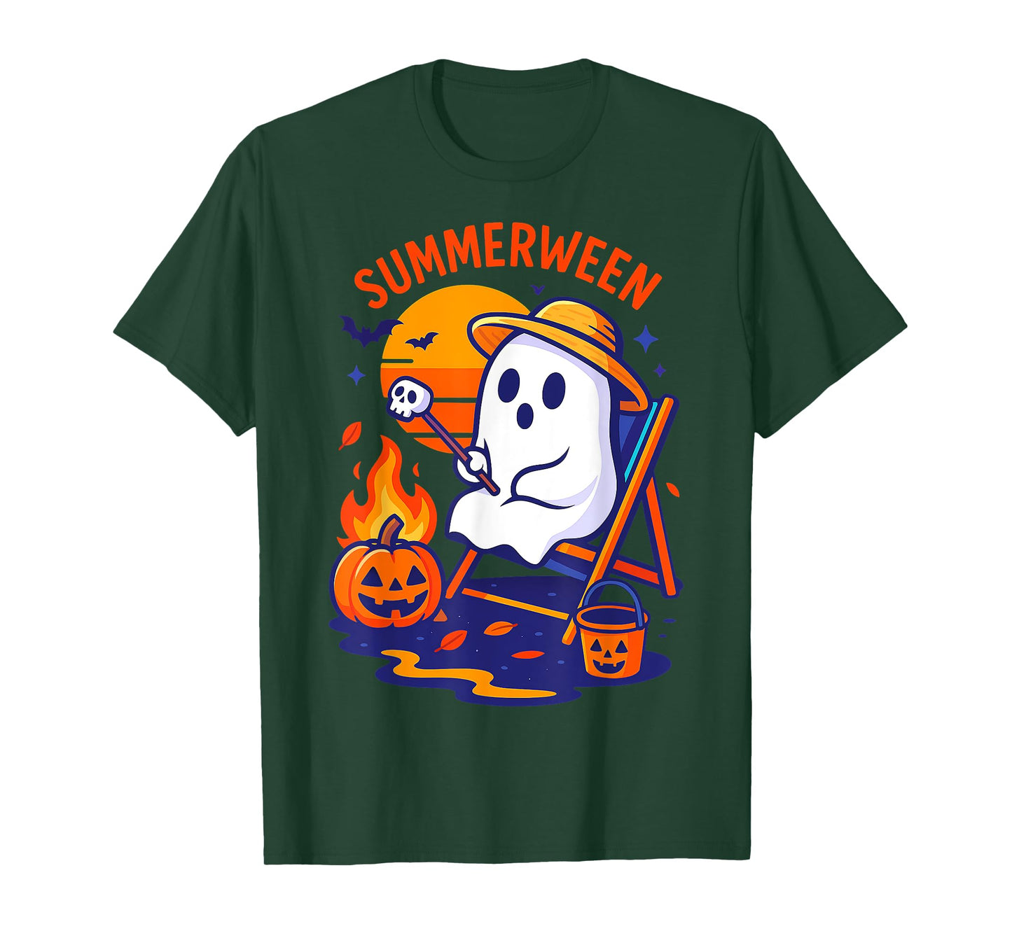 Halloween Summer Ween Funny Boo Vacation Float Costume T-Shirt