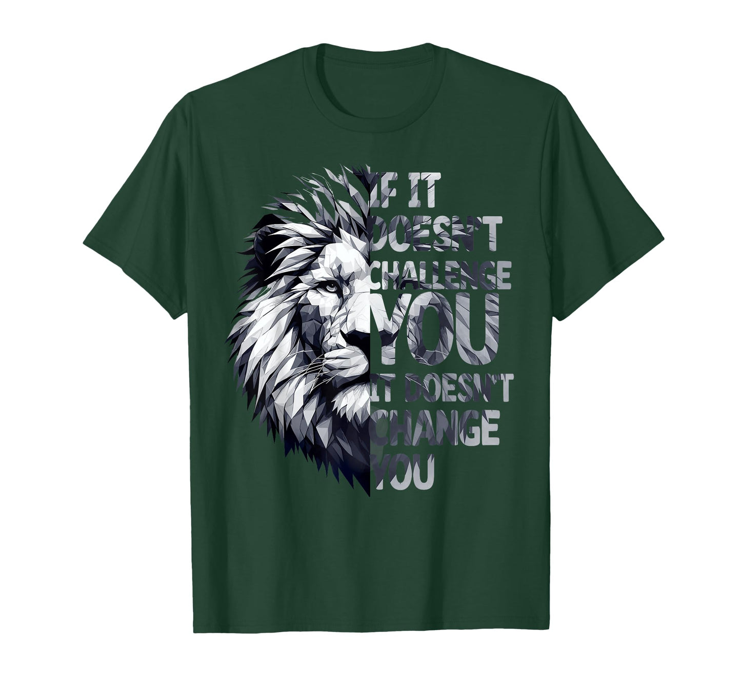 If It Doesn't Challenge You, It Won't Change You Funny Gym T-Shirt