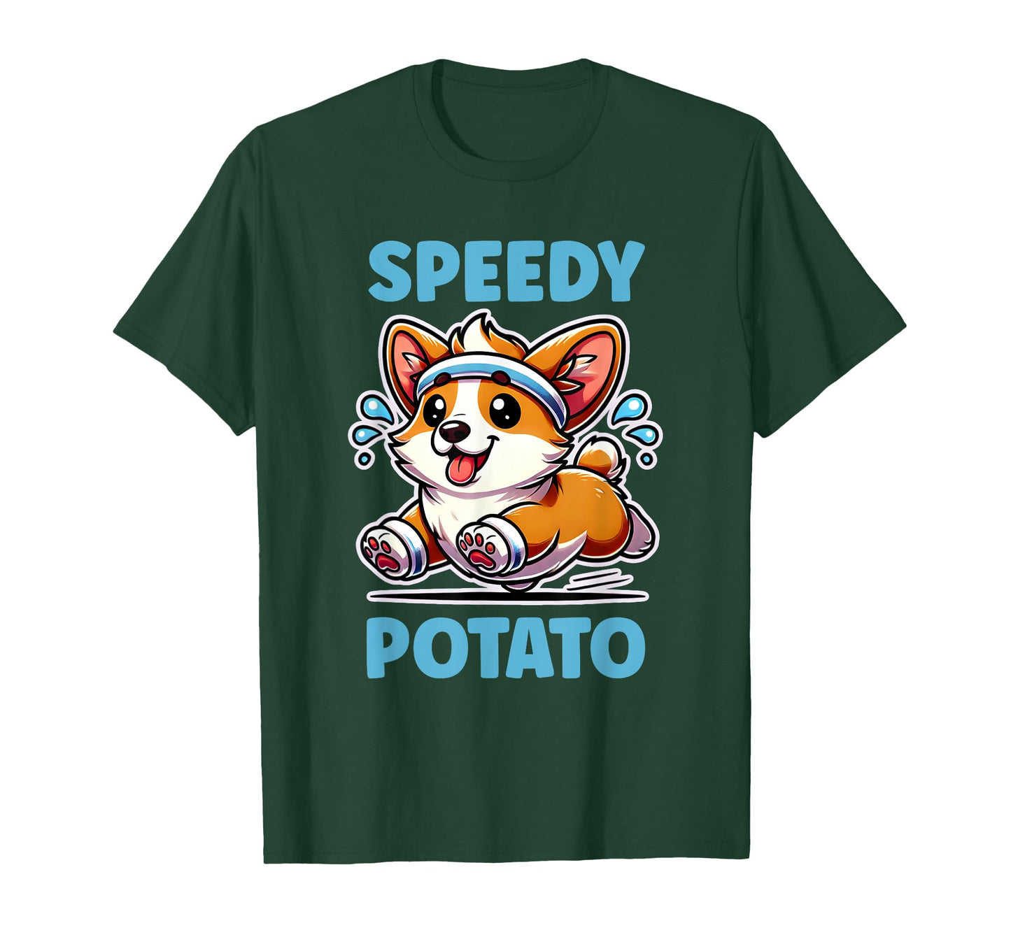 Funny Corgi Speedy Potato Dog T-Shirt