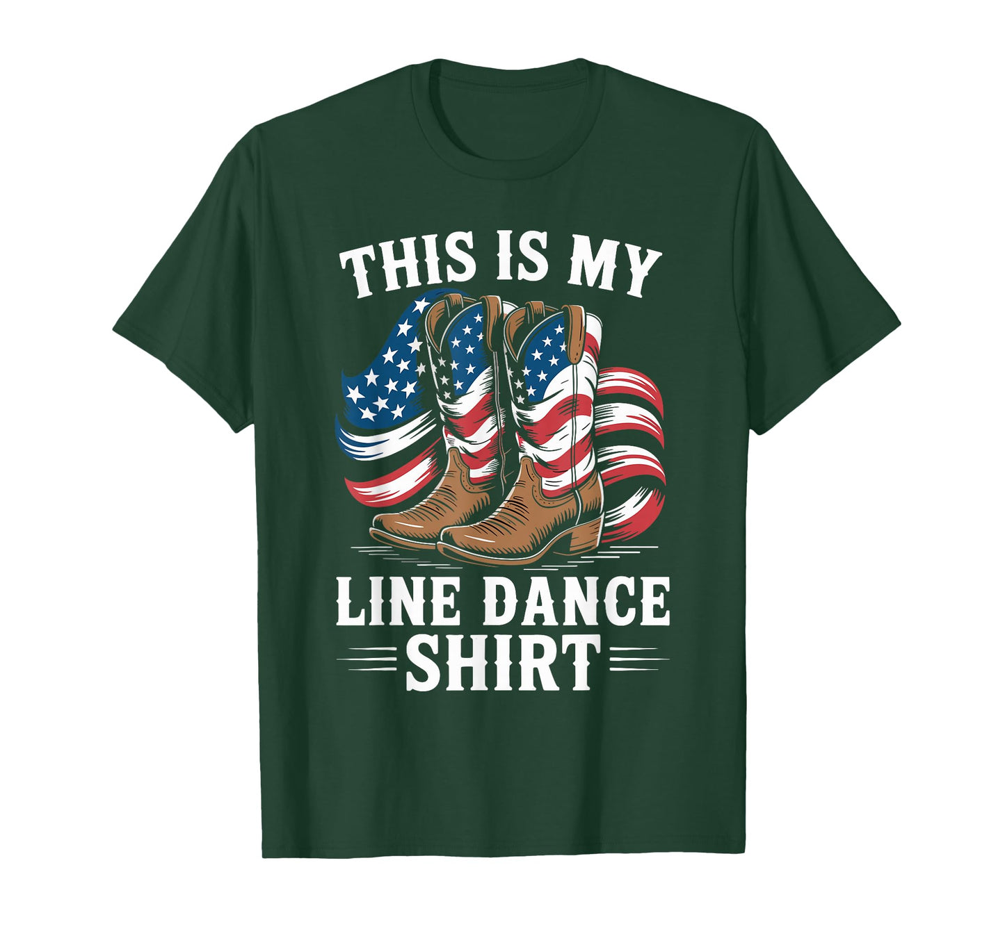 Western Country Music This is My Line Dance T-Shirt
