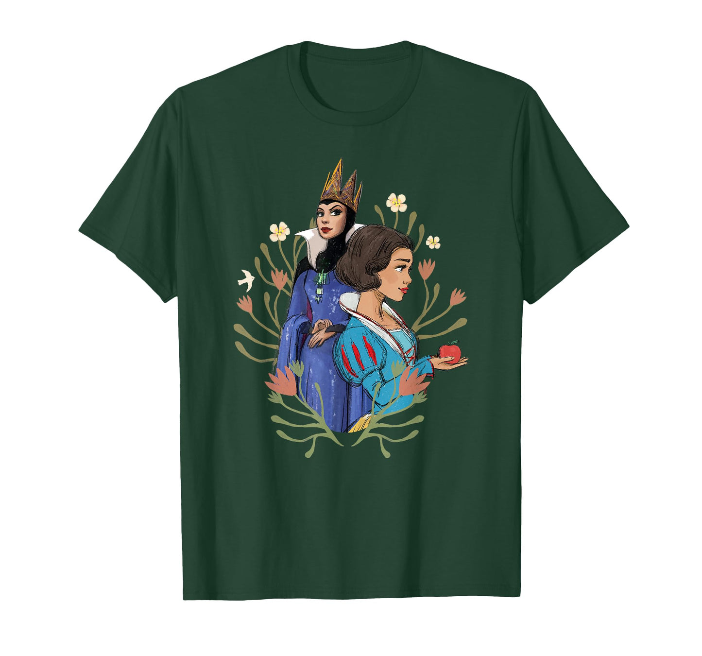 Disney Snow White Movie Evil Queen and Snow White with Apple T-Shirt