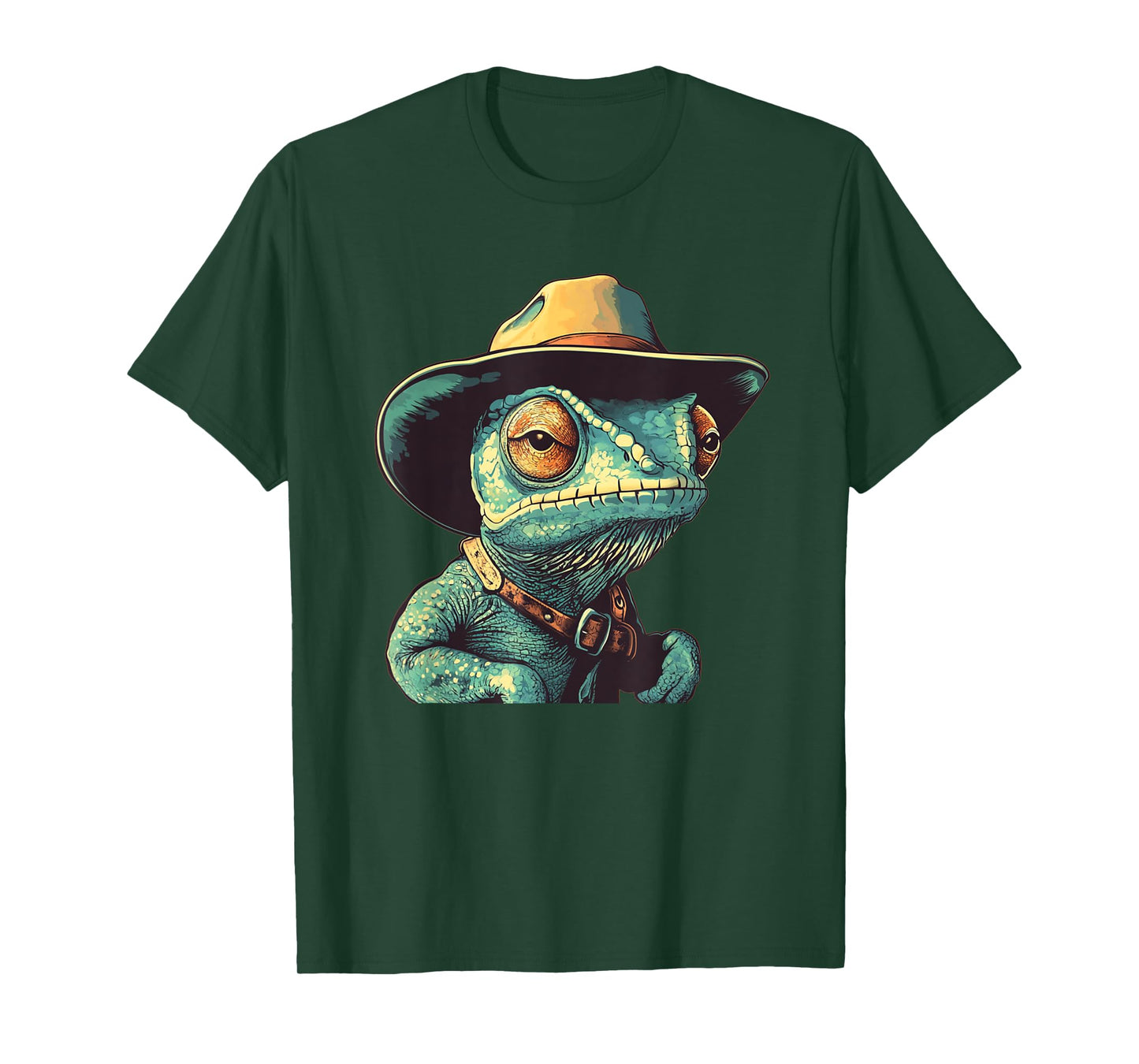 Funny Rootin’ Tootin’ Chameleon Outfit for Boys and Girls T-Shirt