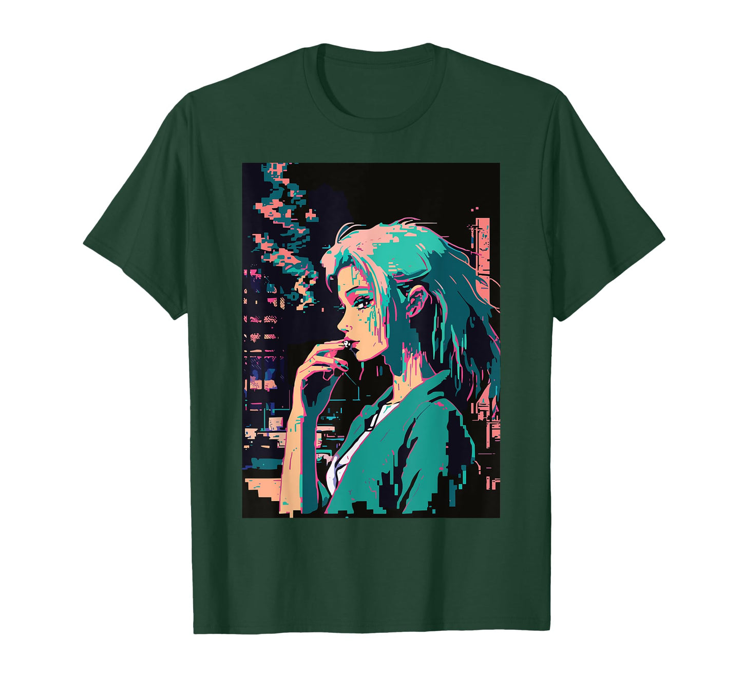 Japanese Vaporwave Sad Anime Girl Indie Aesthetic Otaku T-Shirt