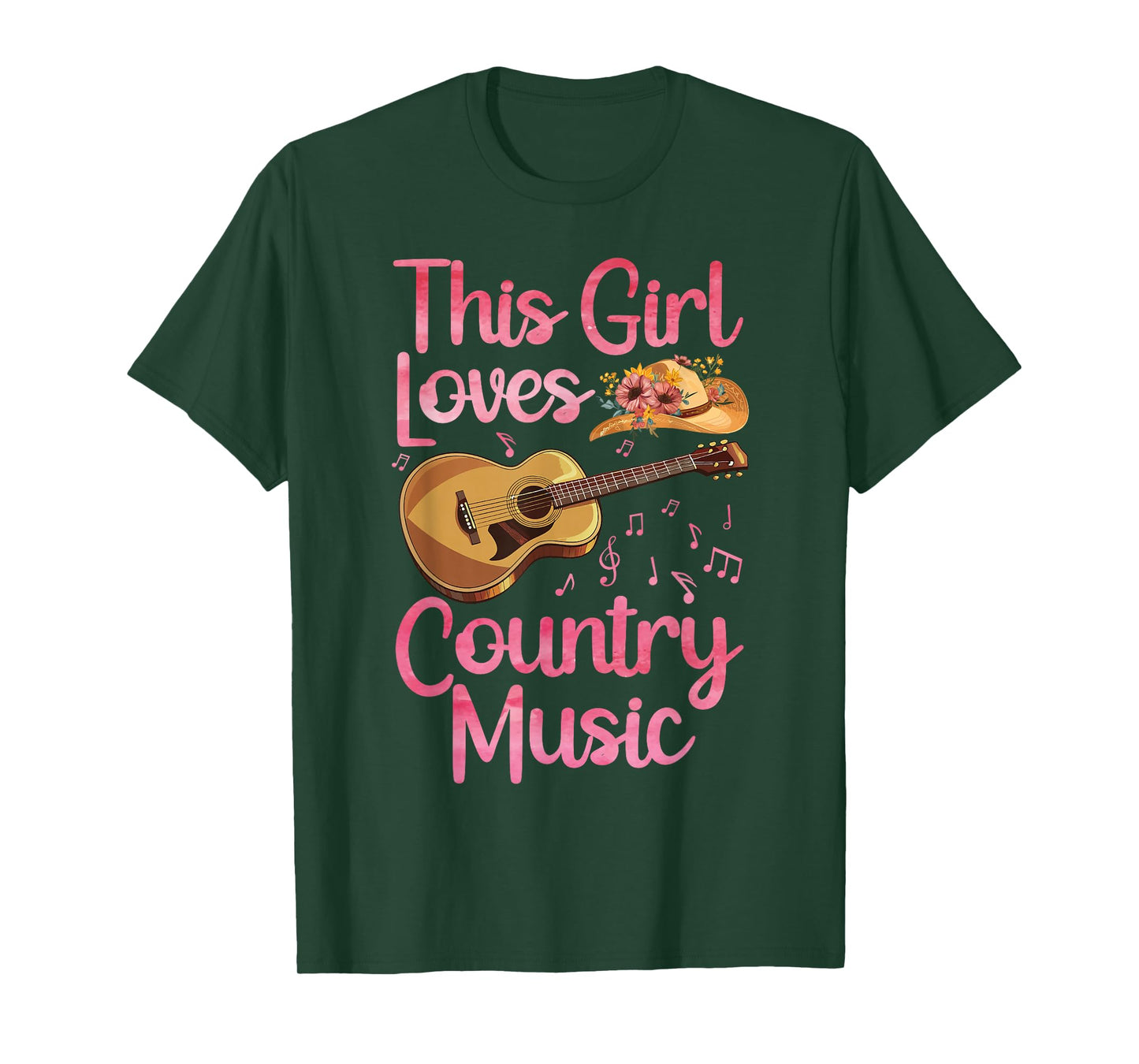 Best Country Music Art for Girl Women Musician Country Music T-Shirt