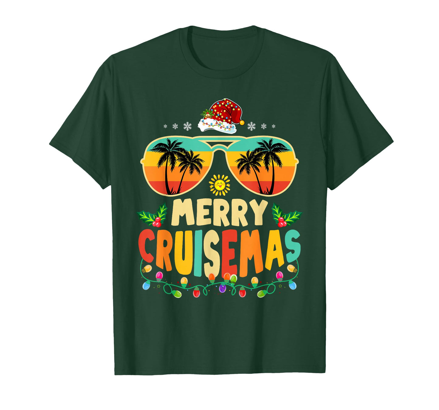 Merry Cruisemas 2025 Christmas Santa Reindeer Cruise T-Shirt