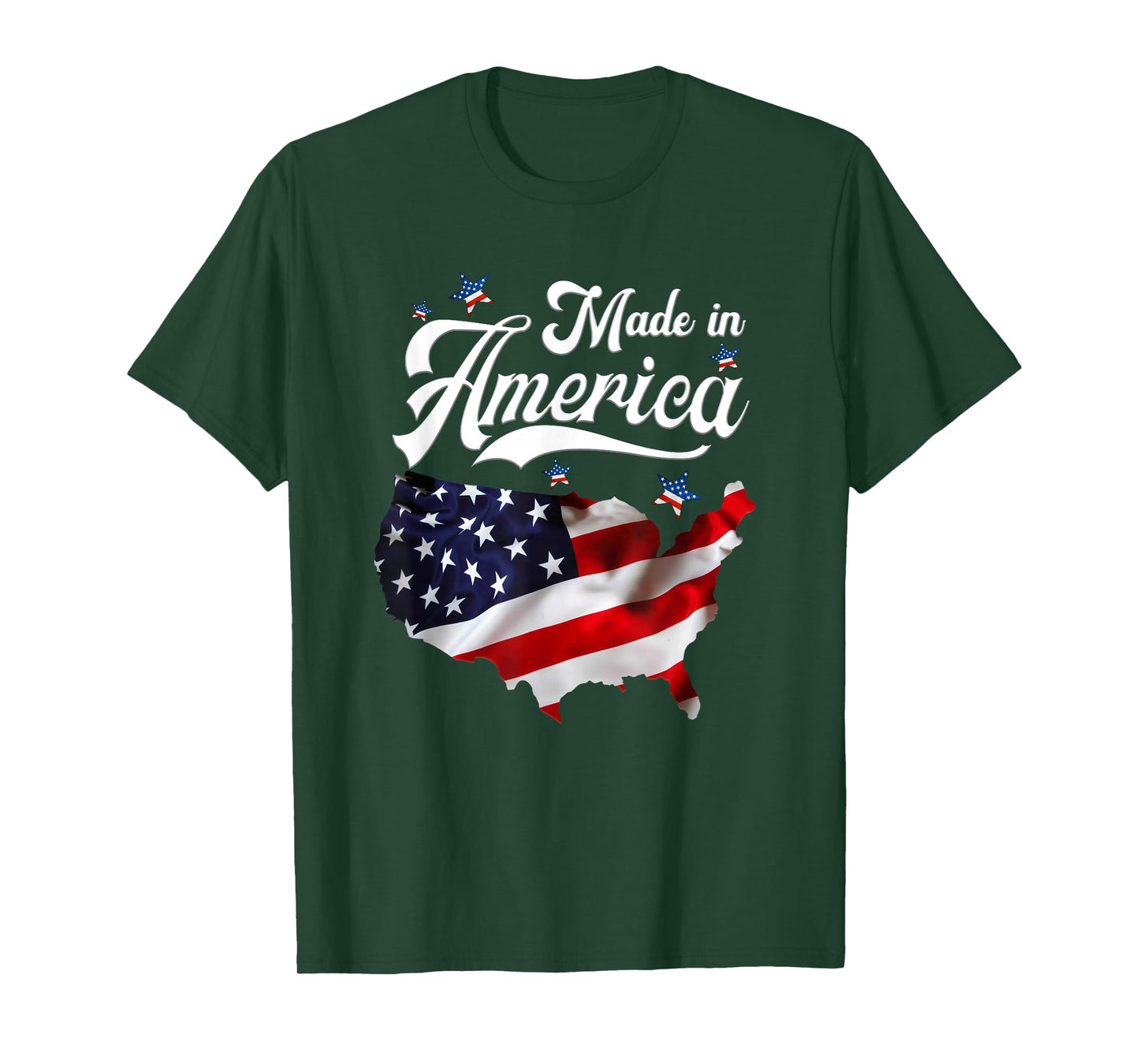 Made in America Pride | Patriotic Spirit Red White and Blue T-Shirt