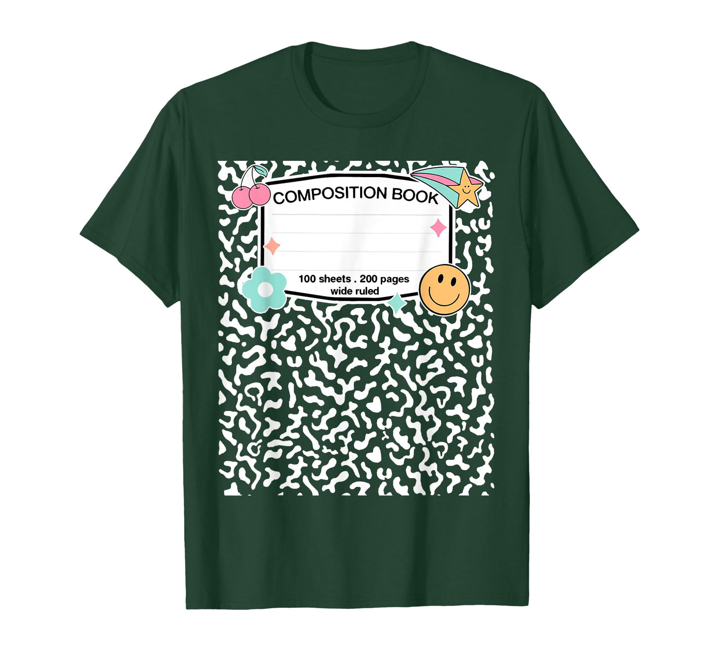 Matching Group Halloween Teacher Composition Book Notebook T-Shirt