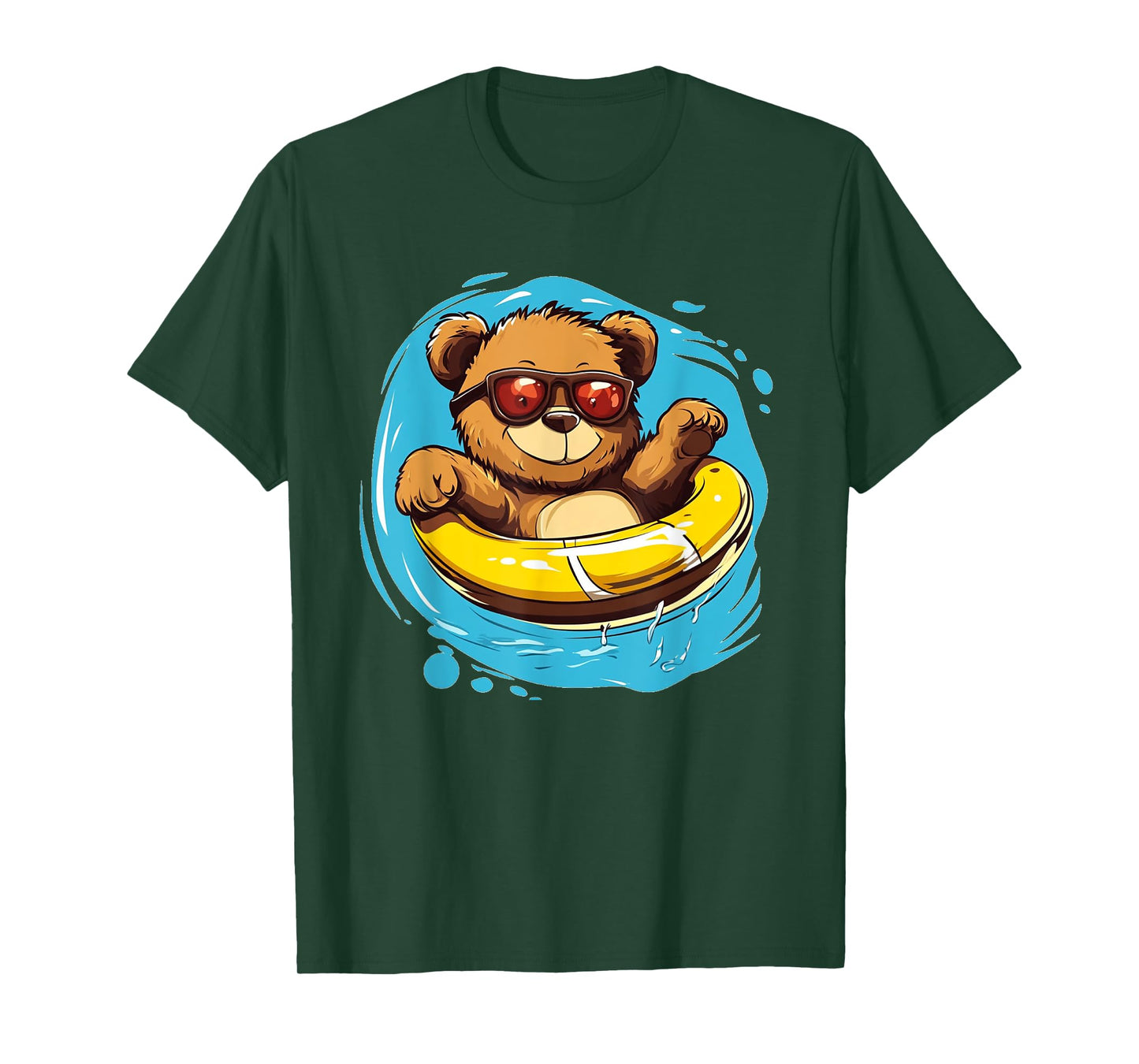 Floating Ring Teddy Bear Costume for Pool Lovers T-Shirt