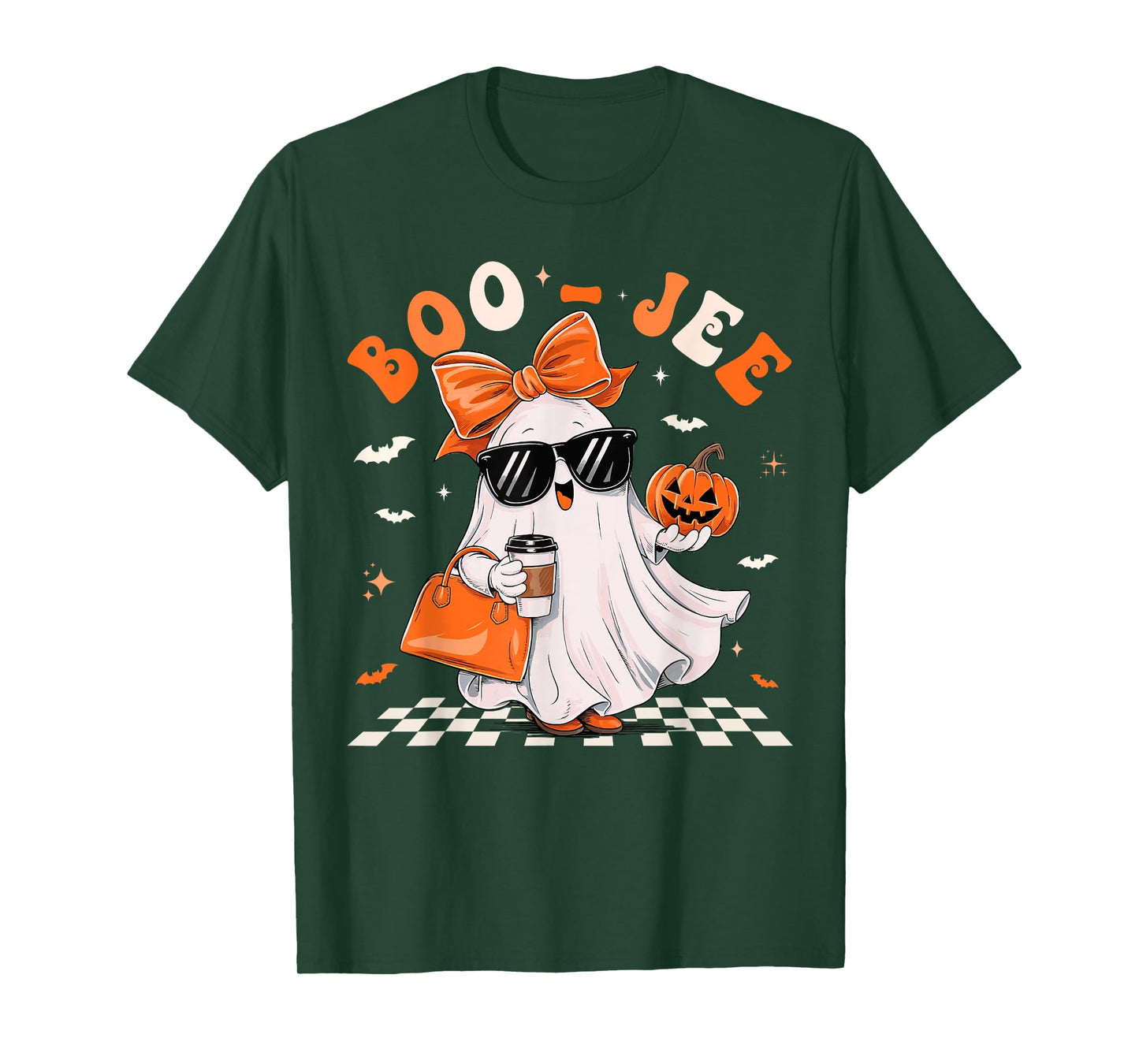 Cute Ghost Boujee Boo-Jee Funny Halloween Spooky Season T-Shirt