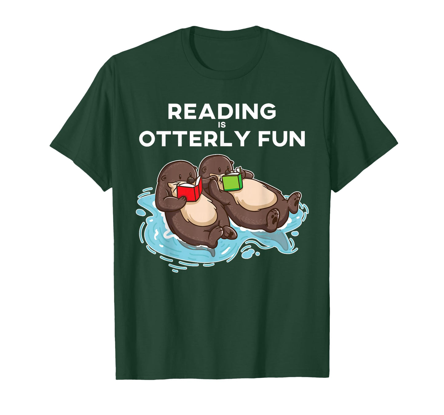 Sea Otter Book Reading Gift Shirt for Bookworm Teachers T-Shirt