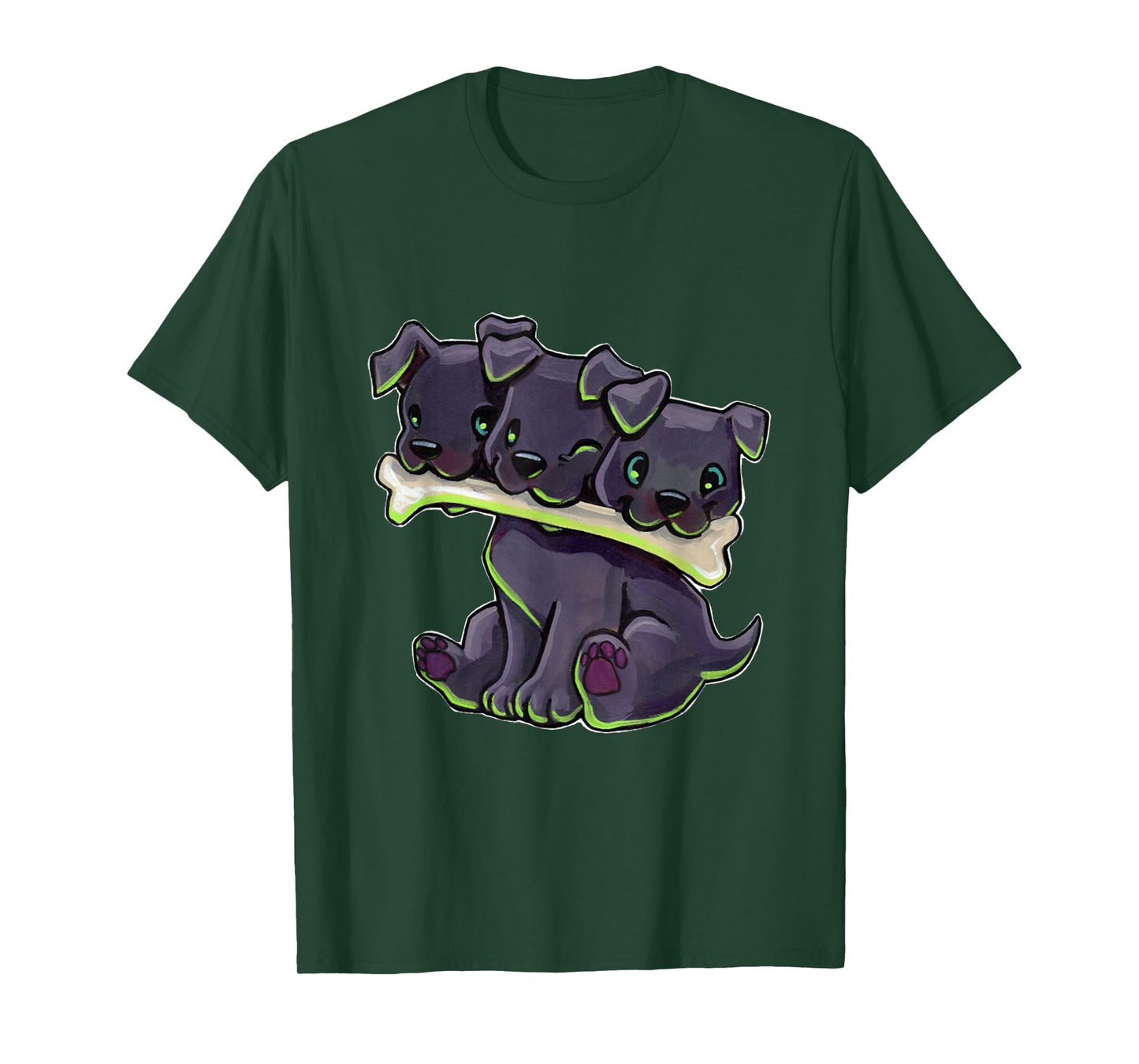 Cerberus Cute - Funny Dog T-Shirt