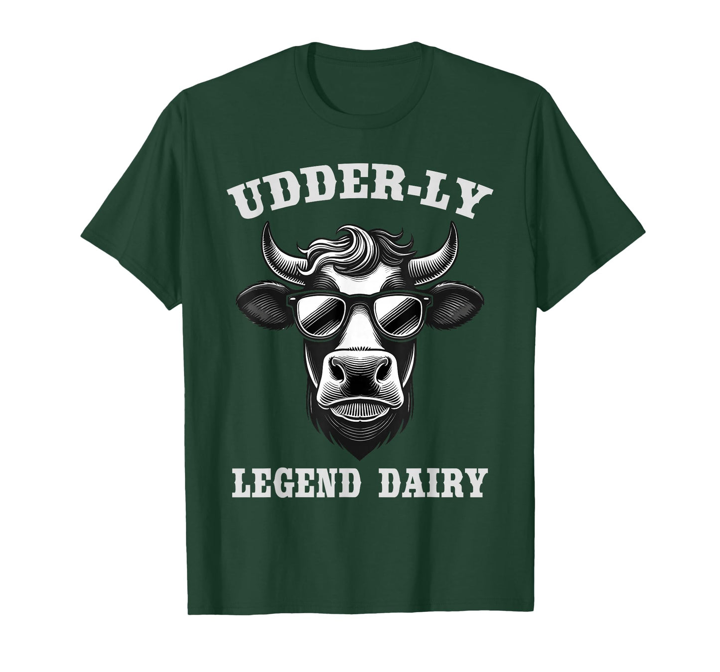 Cow legend dairy udderly fun cow pun farmer country western T-Shirt