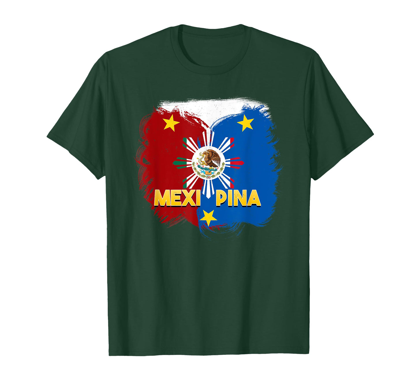 Philippines Mexico Filipina Proud Mexipina Mexican Flag T-Shirt