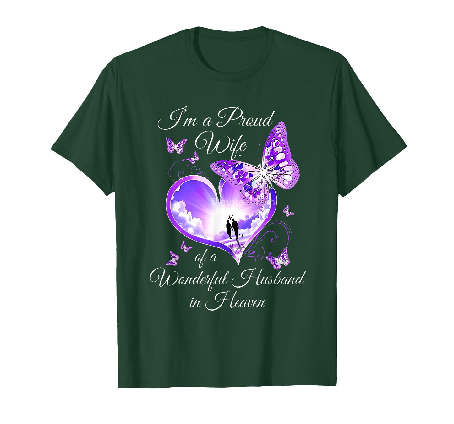 I'm a Proud Wife of a Wonderful Husband in Heaven T-Shirt