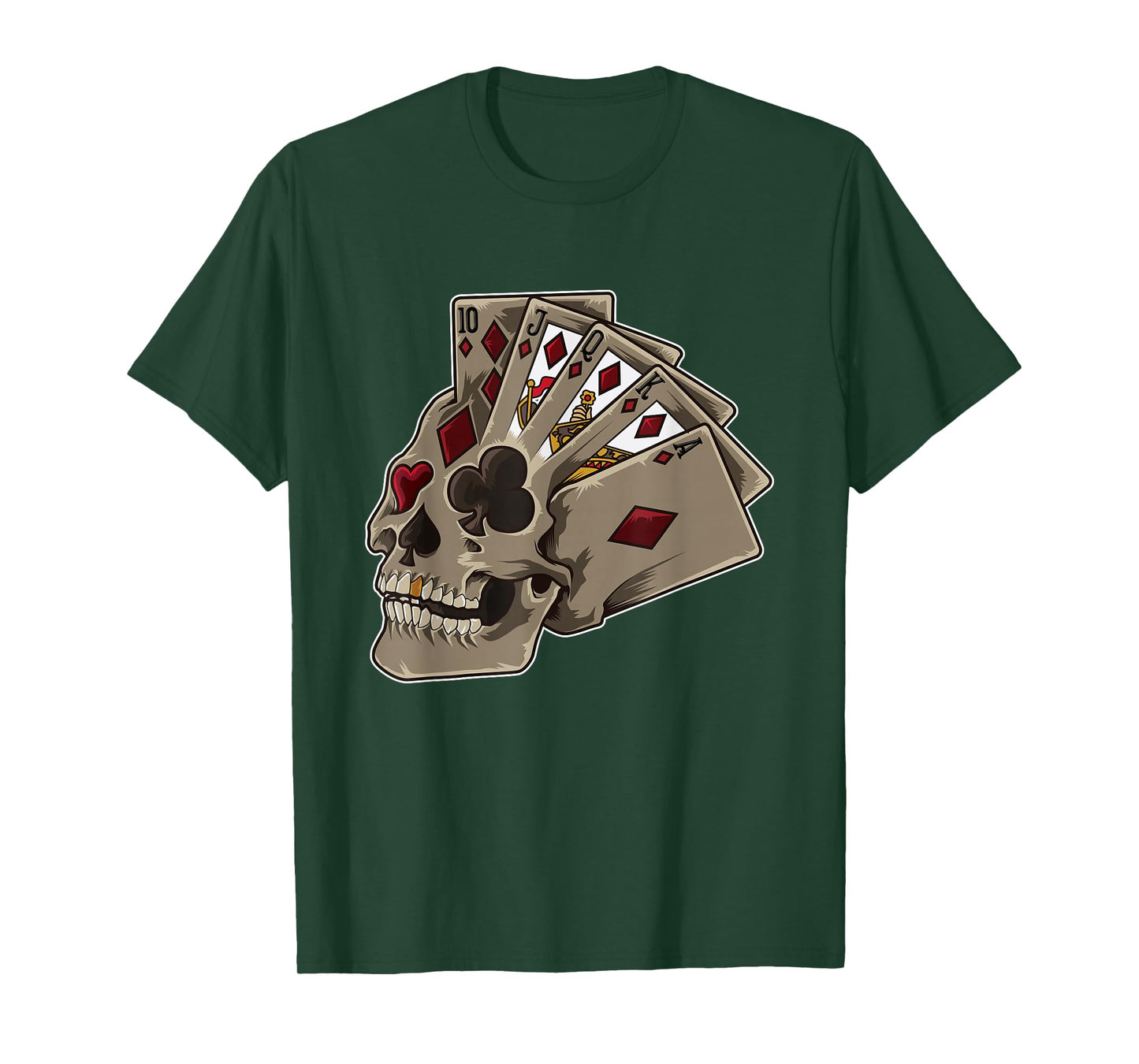 Poker Themed Skull - Casino Theme Party Gift T-Shirt