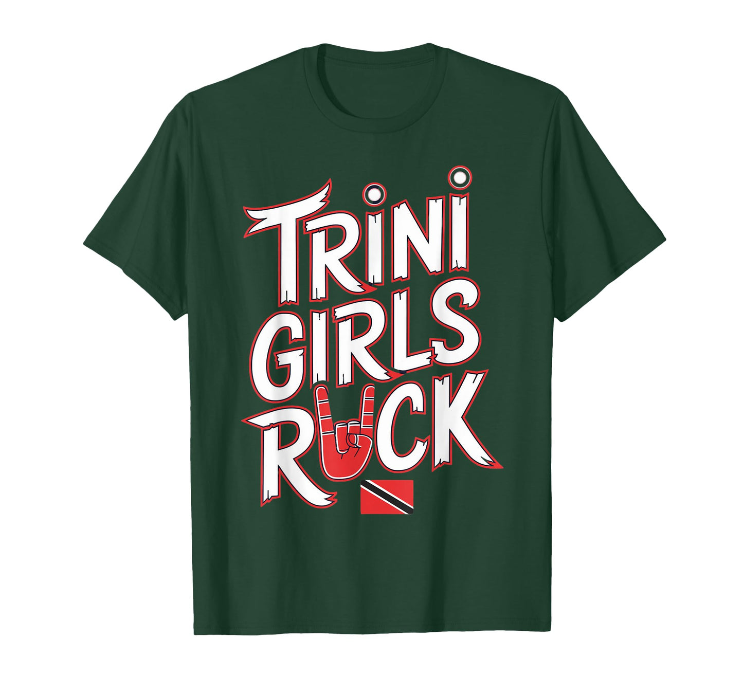 Trini Girls Rock Trinidad And Tobago Flag Trinidadian T-Shirt