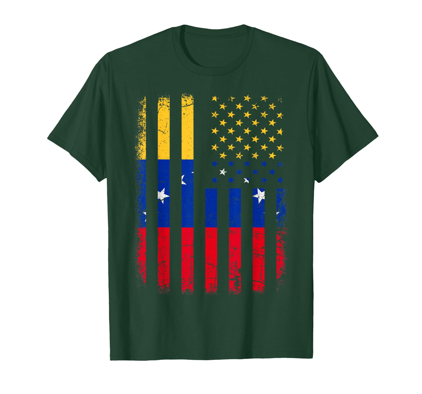 Venezuelan American Flag Venezuelan Roots Venezuela America T-Shirt