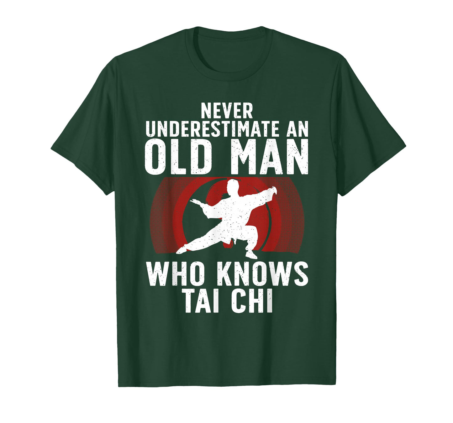 Cool Tai Chi Art For Grandpa Men Martial Arts Tai Chi Lovers T-Shirt