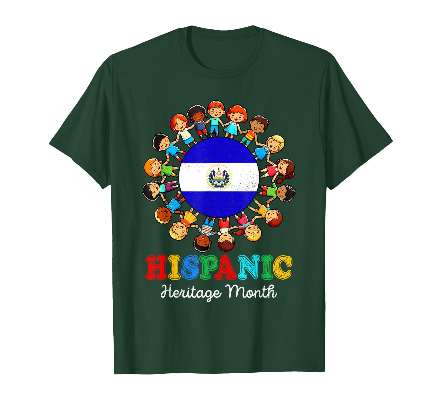 Hispanic Heritage Month El Salvador for Kid Boy Girl Toddler T-Shirt