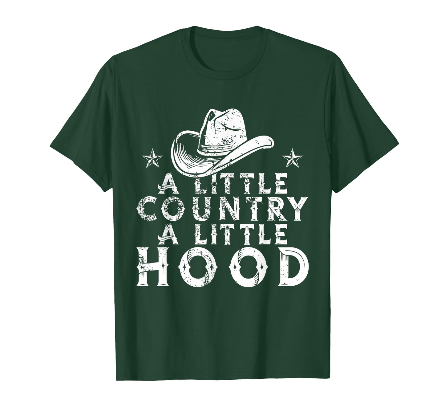 Little Country A Little Hood Music Concert Southern Western T-Shirt