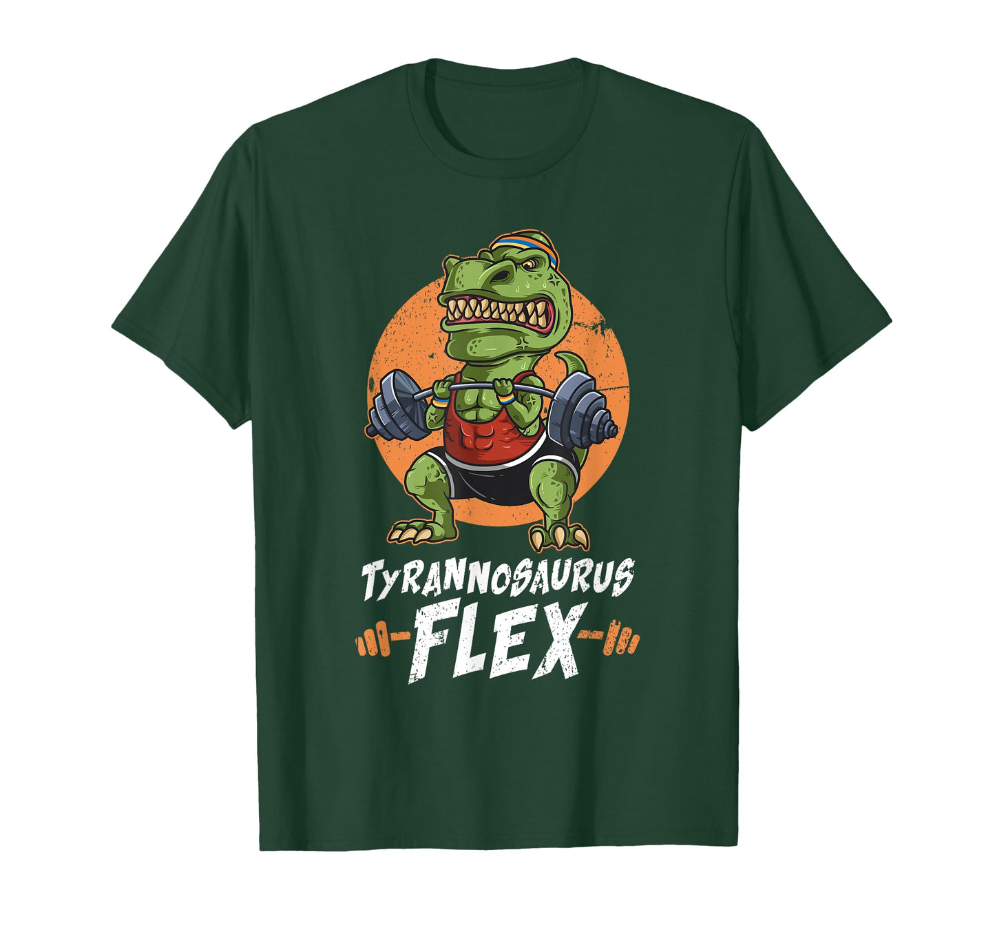T-Rex Weightlifting Tyrannosaurus Flex Workout Dino Gym Gift T-Shirt