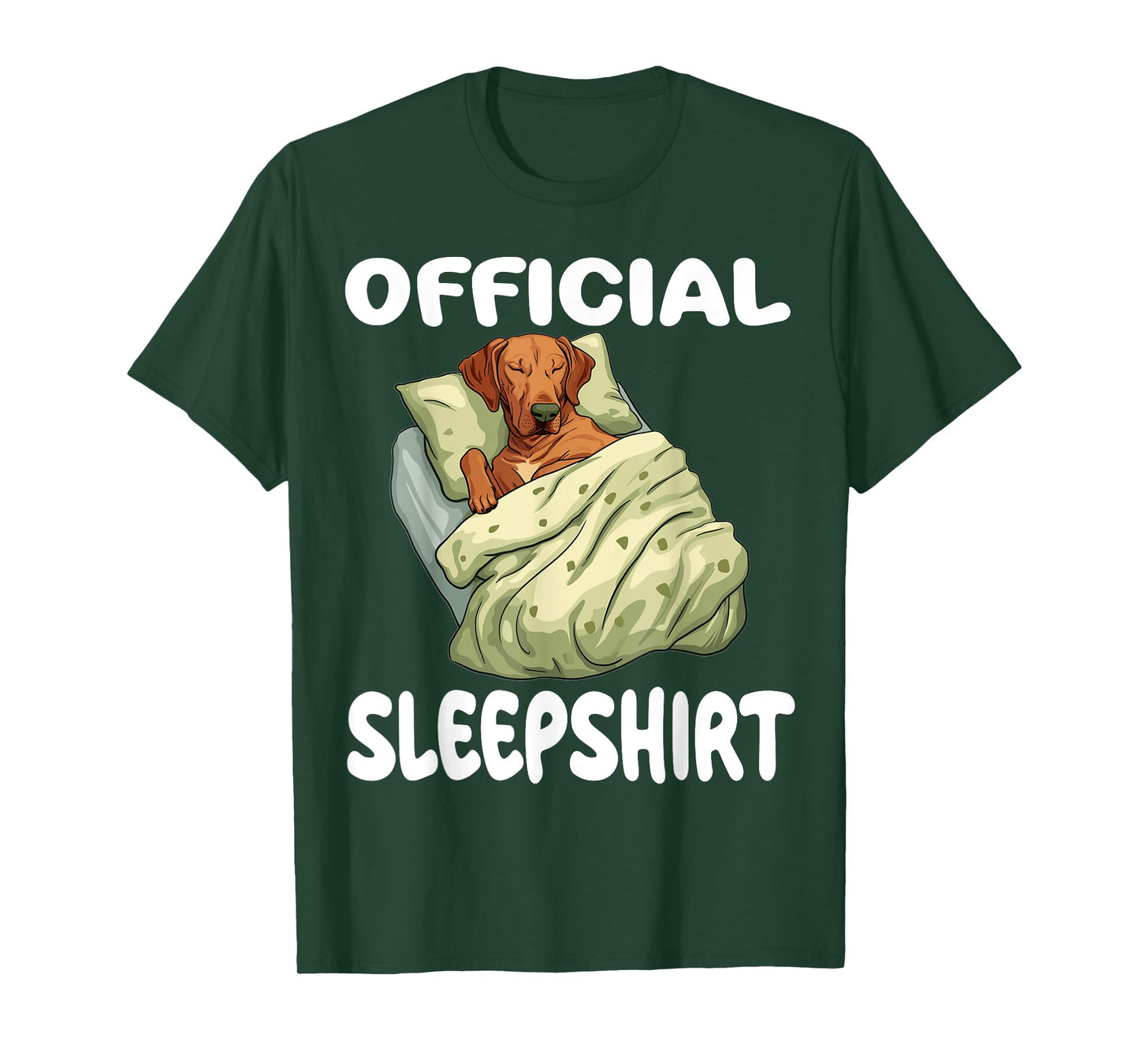 Official Sleep Pajamas Nightgown Sleepwear Co. Rhodesian Ridgeback Dog Graphic Unisex-Adults T-Shirt