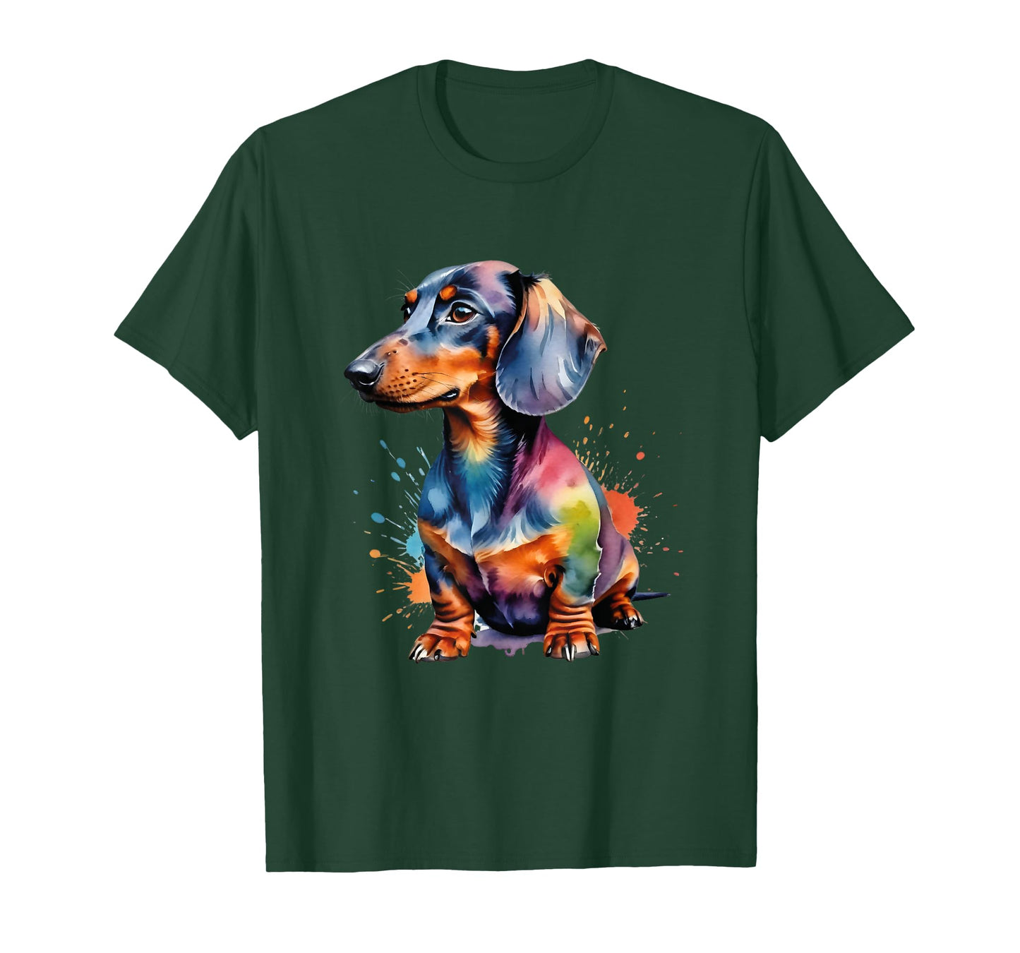 Colorful Wiener & Dachshund T-Shirt