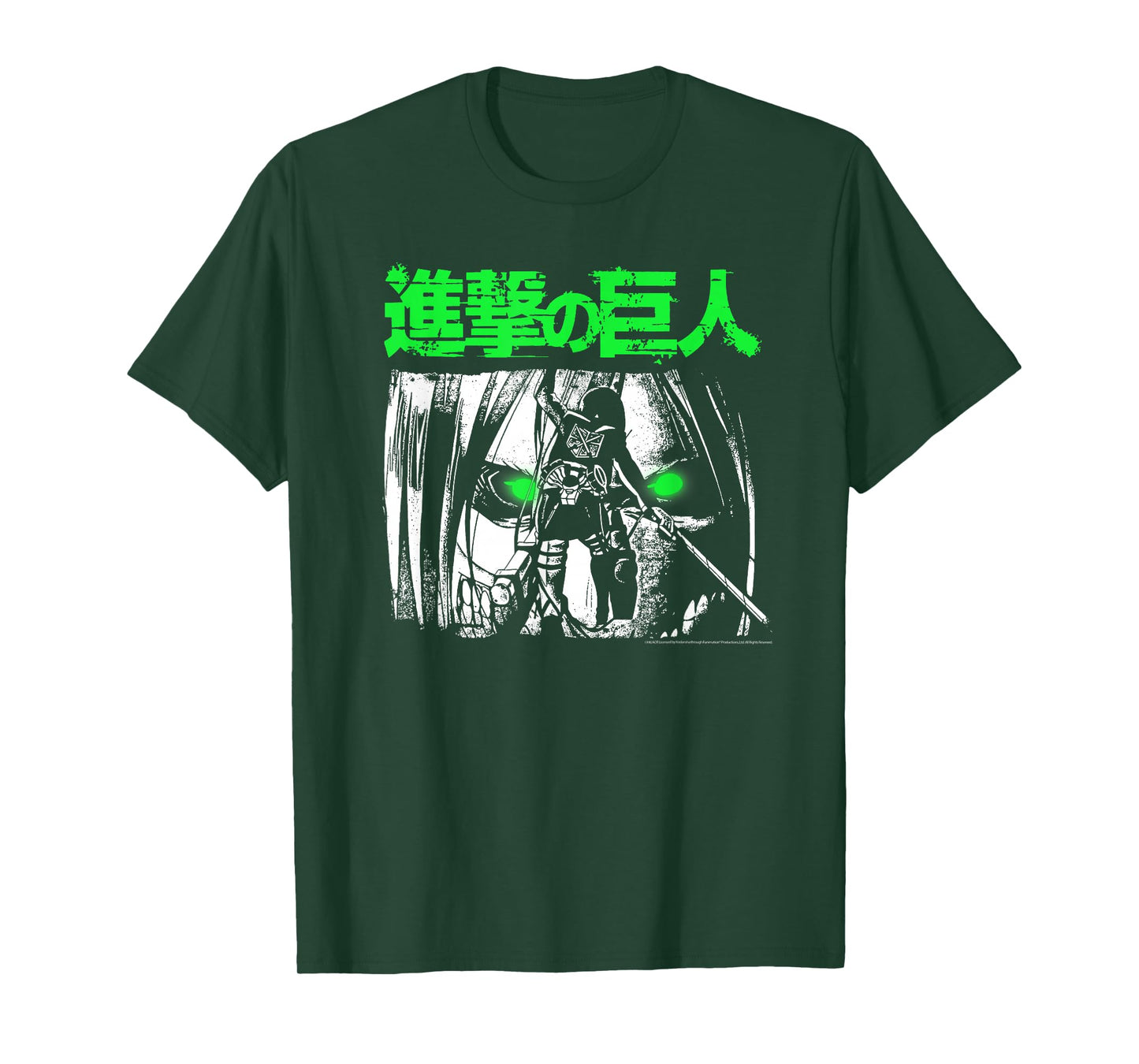 Attack on Titan Green Eyes Titan Anime T-Shirt