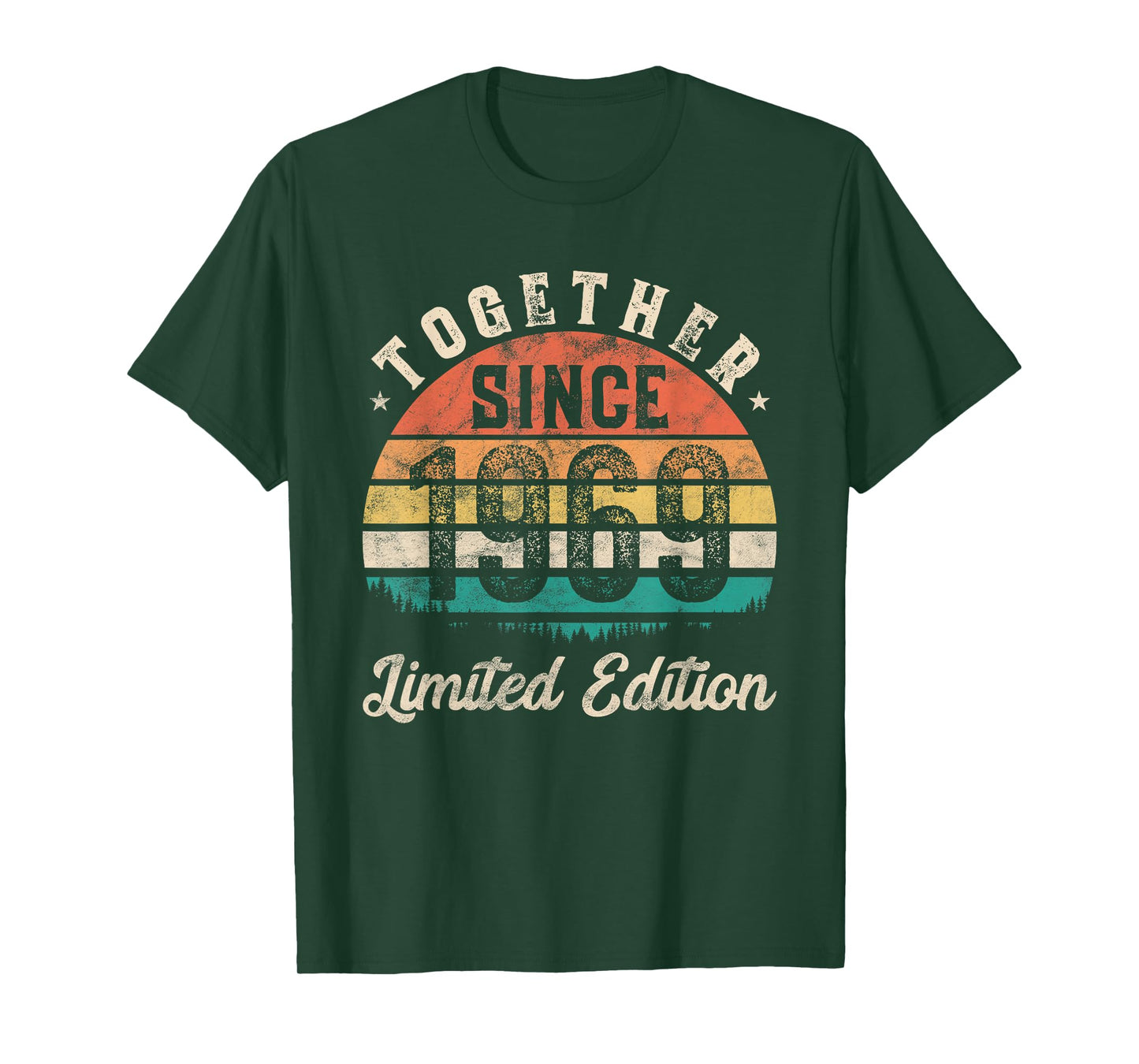 Together Since 1969 Couple 56th years wedding Anniversary T-Shirt