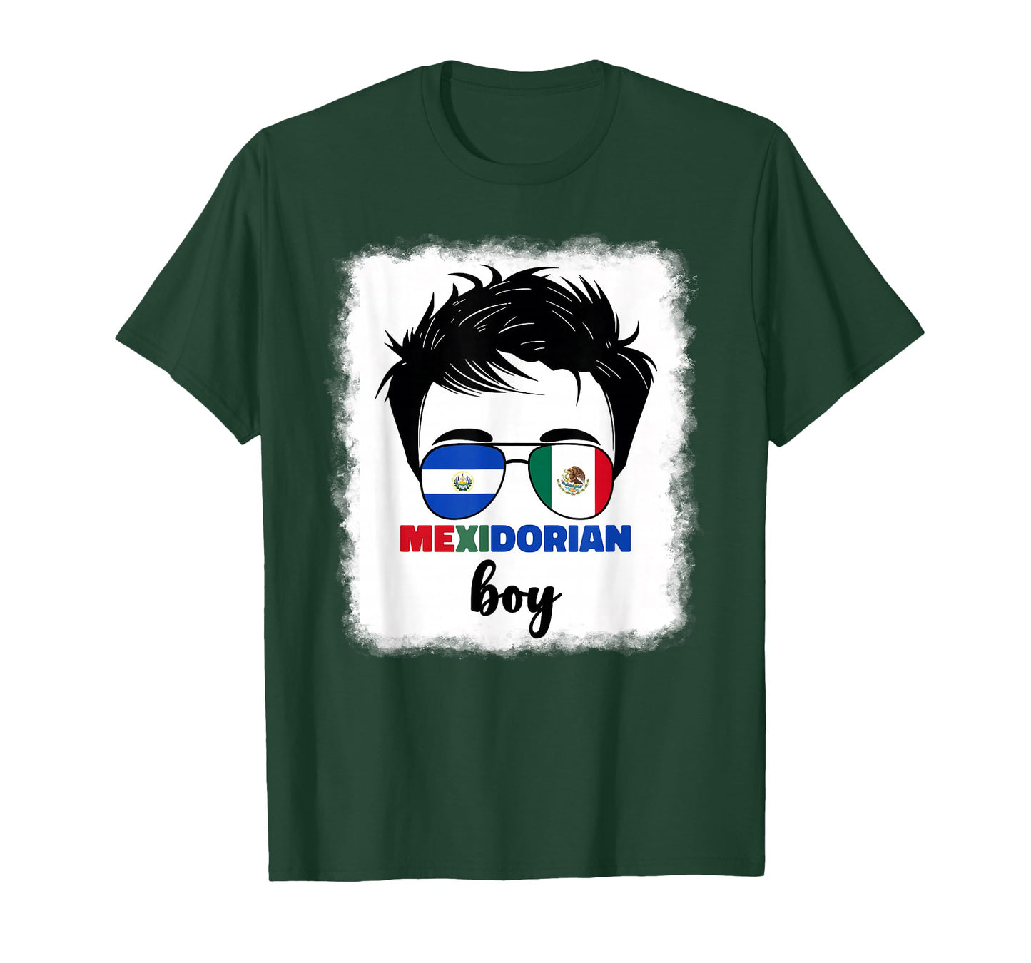 Half Mexican And Salvadorian Mexico El Salvador Kids Boys T-Shirt