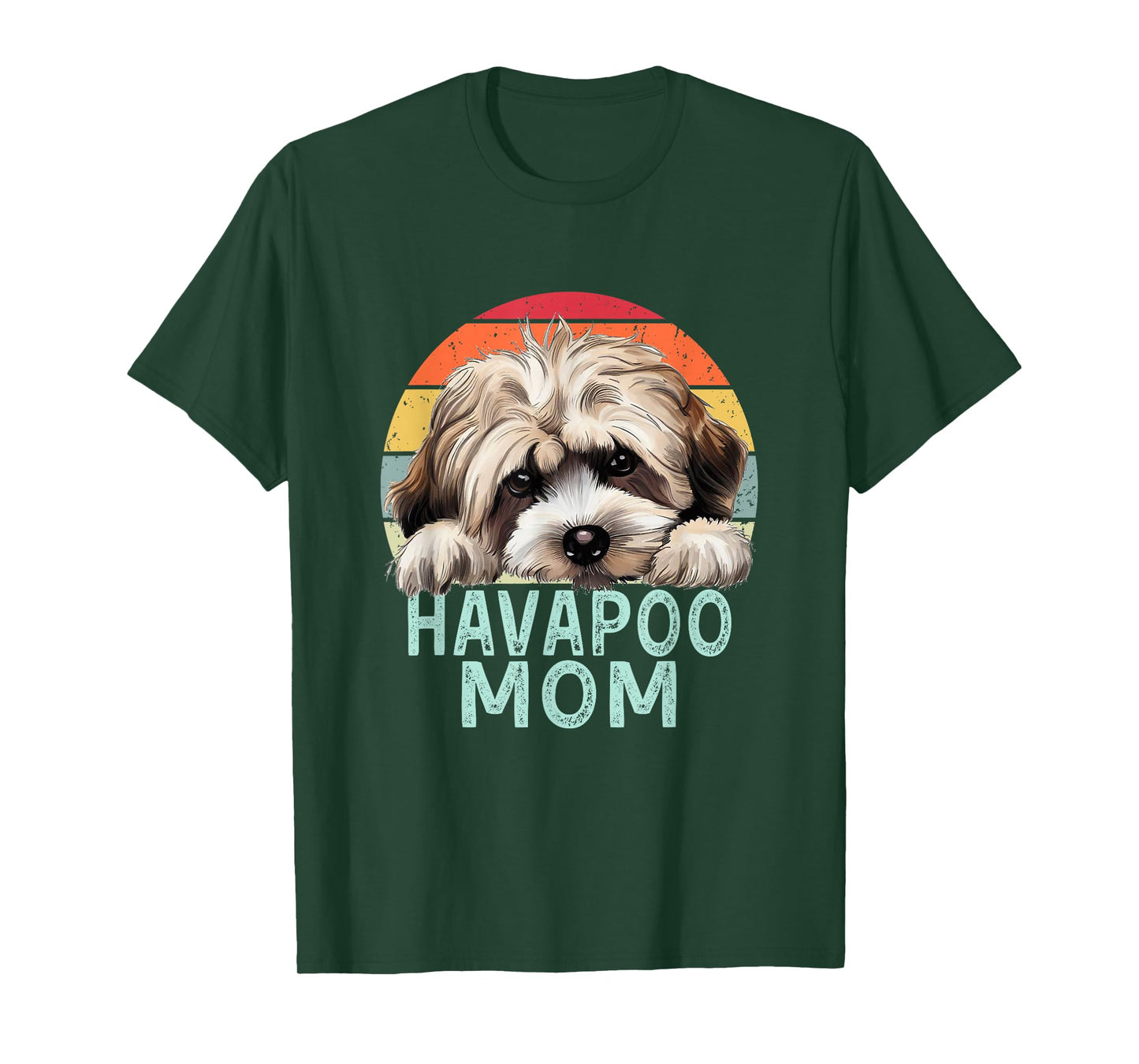 Havapoo Dog Mom Retro Vintage Funny My Dogs Are My Cardio T-Shirt