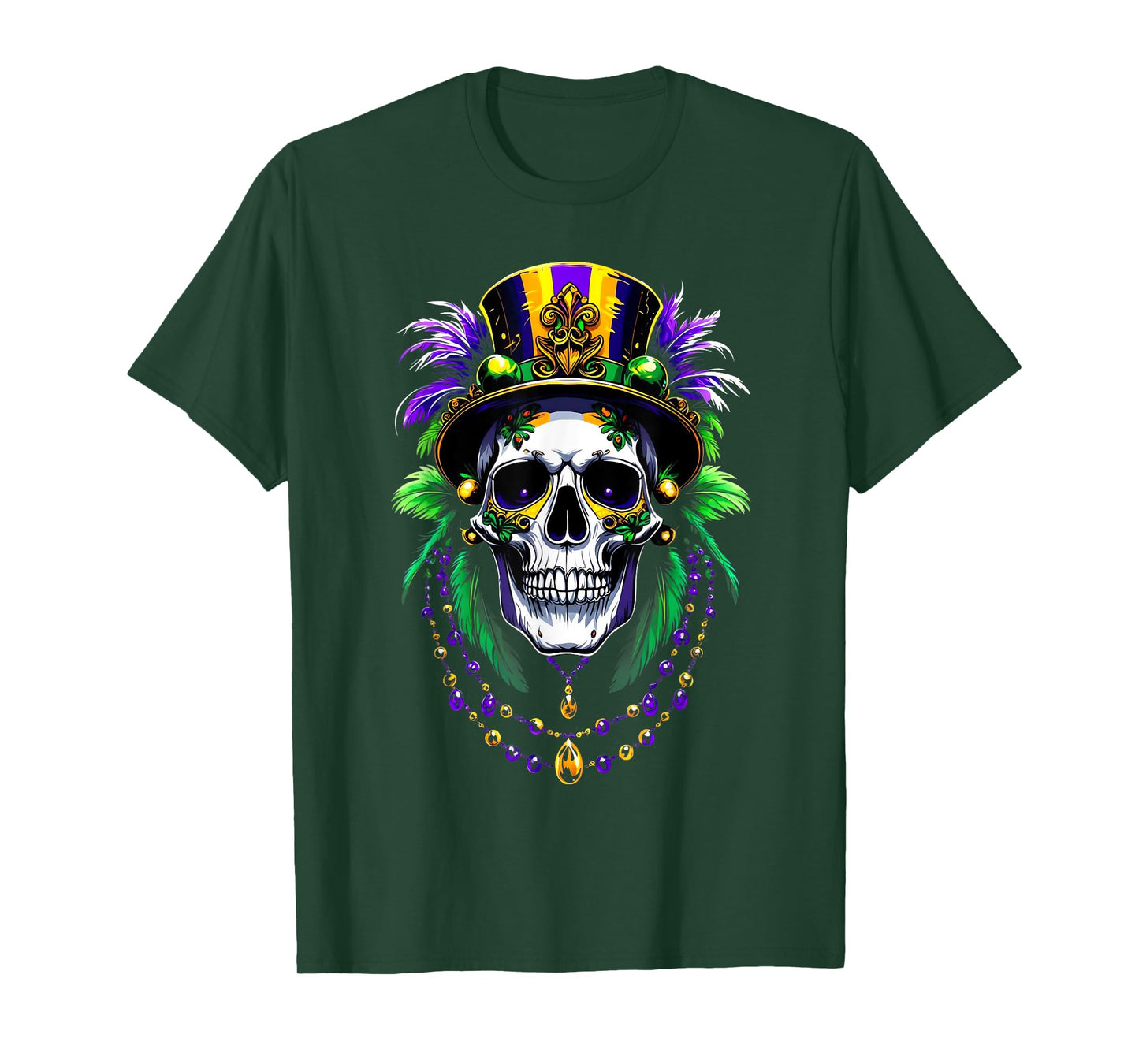 Mardi Gras Costume Sugar Skull Carnival New Orleans Trip T-Shirt