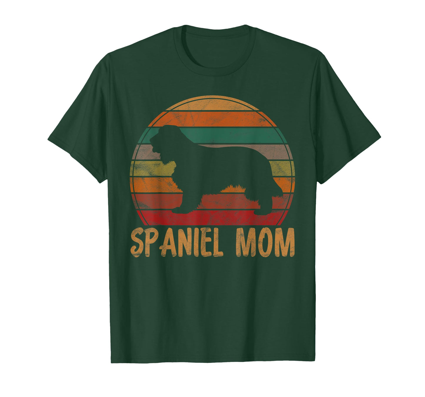 Retro Spaniel Mom Gift Dog Mother Pet English Cocker Mama T-Shirt