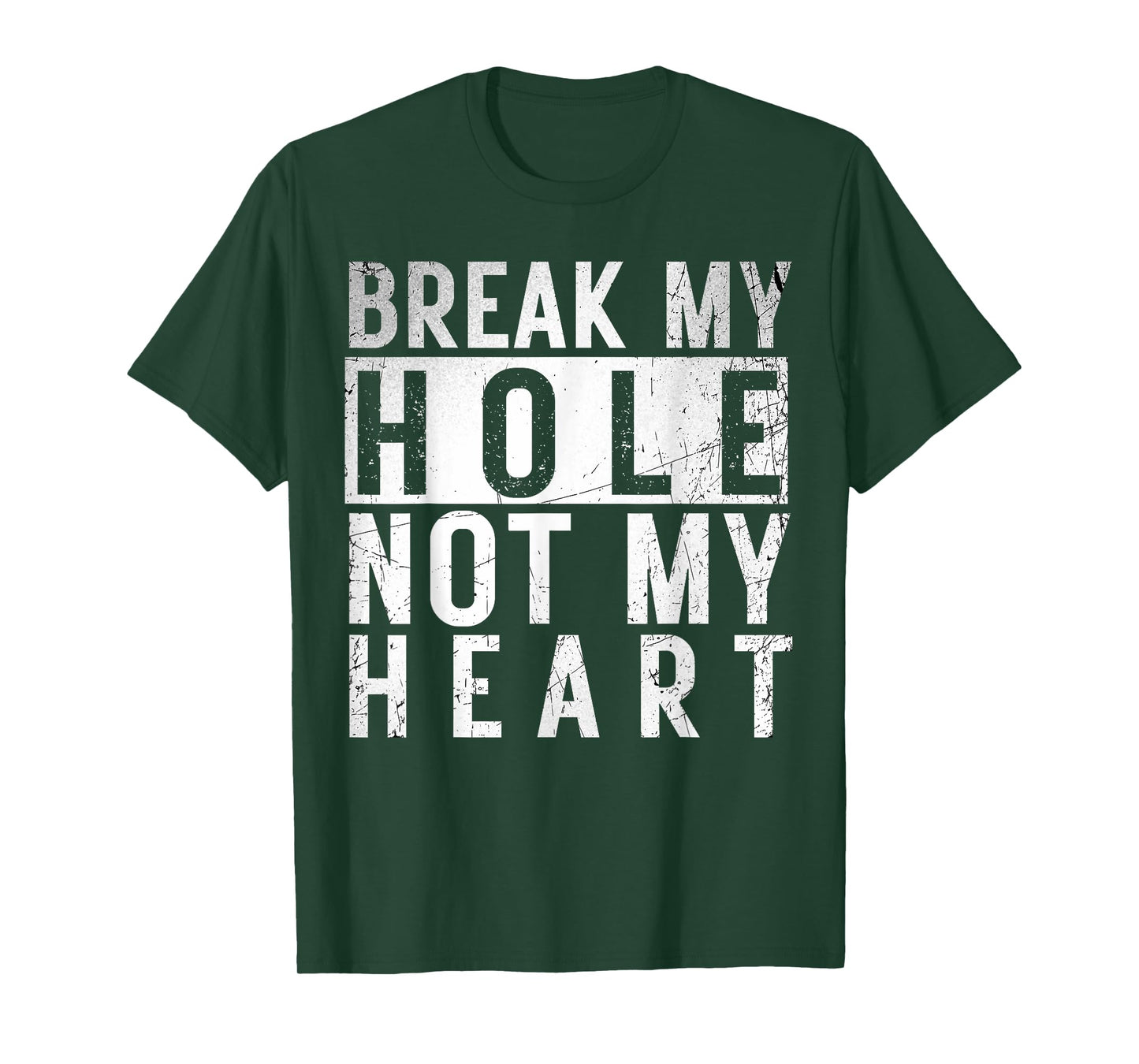 Break my Hole not my Heart funny Quote Vintage LGBT Birthday T-Shirt