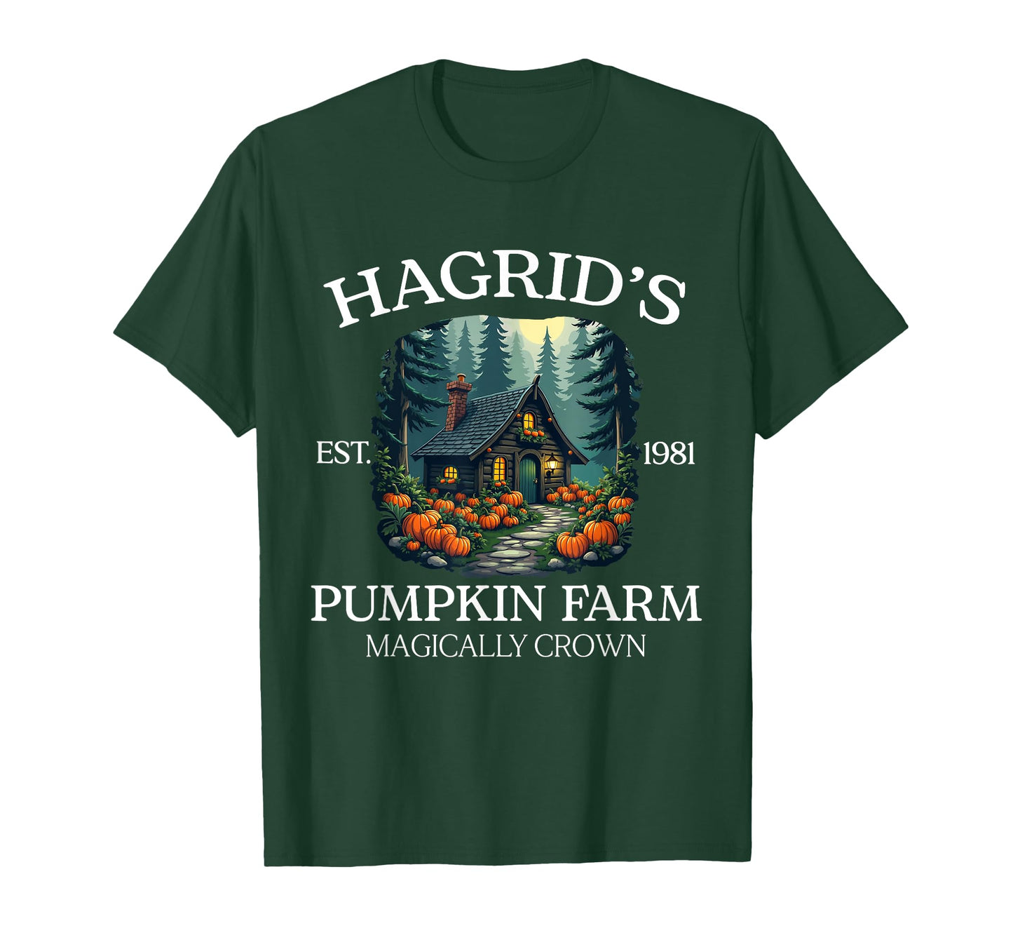 Hagrid's Pumpkin Farm - Magical Rustic Autumn Design T-Shirt