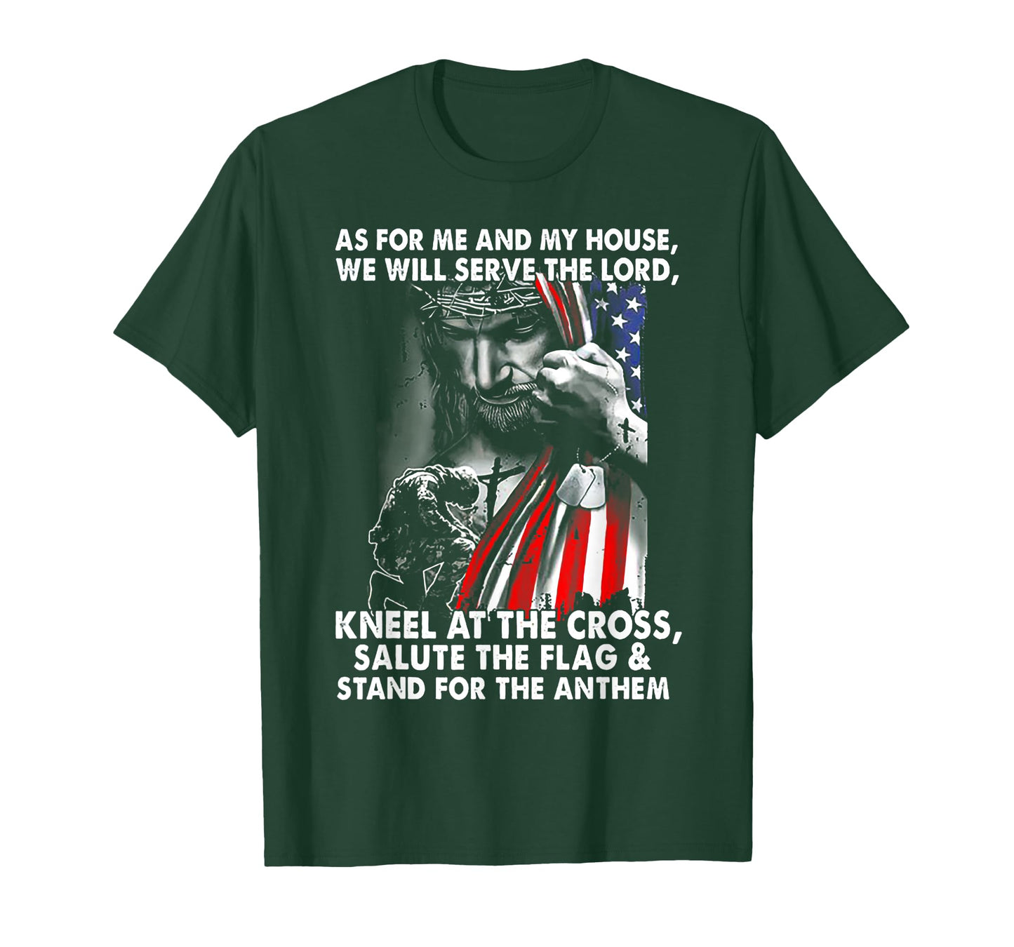 As For Me And My House We Will Serve The Lord Kneel T-Shirt