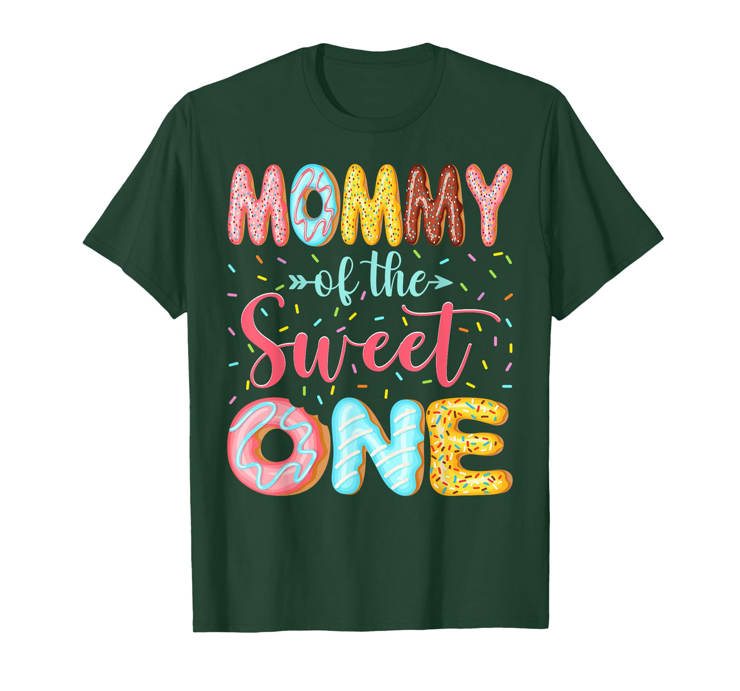 Mommy Of The Sweet One Donut Lover 1St Birthday Girl T-Shirt